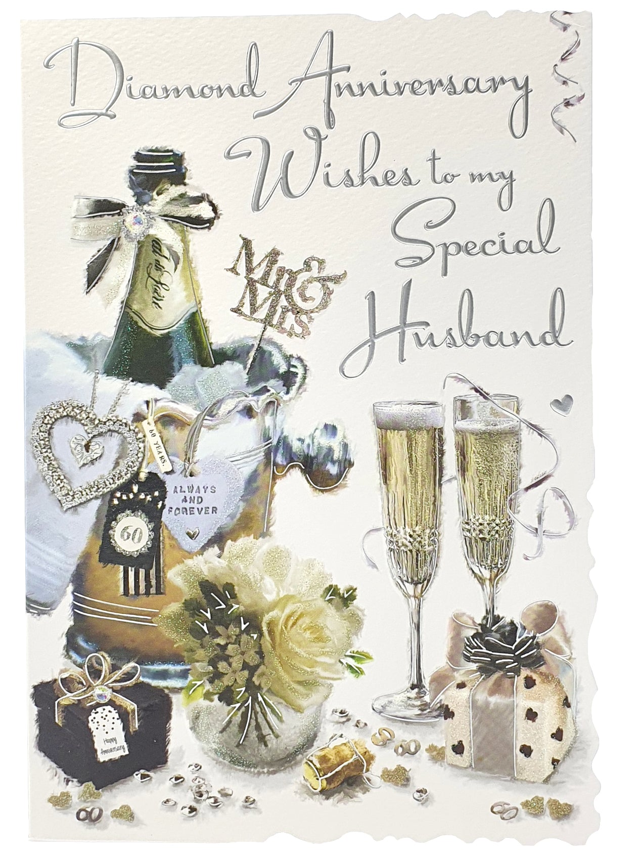 To My Special Husband Diamond Wedding Anniversary Card