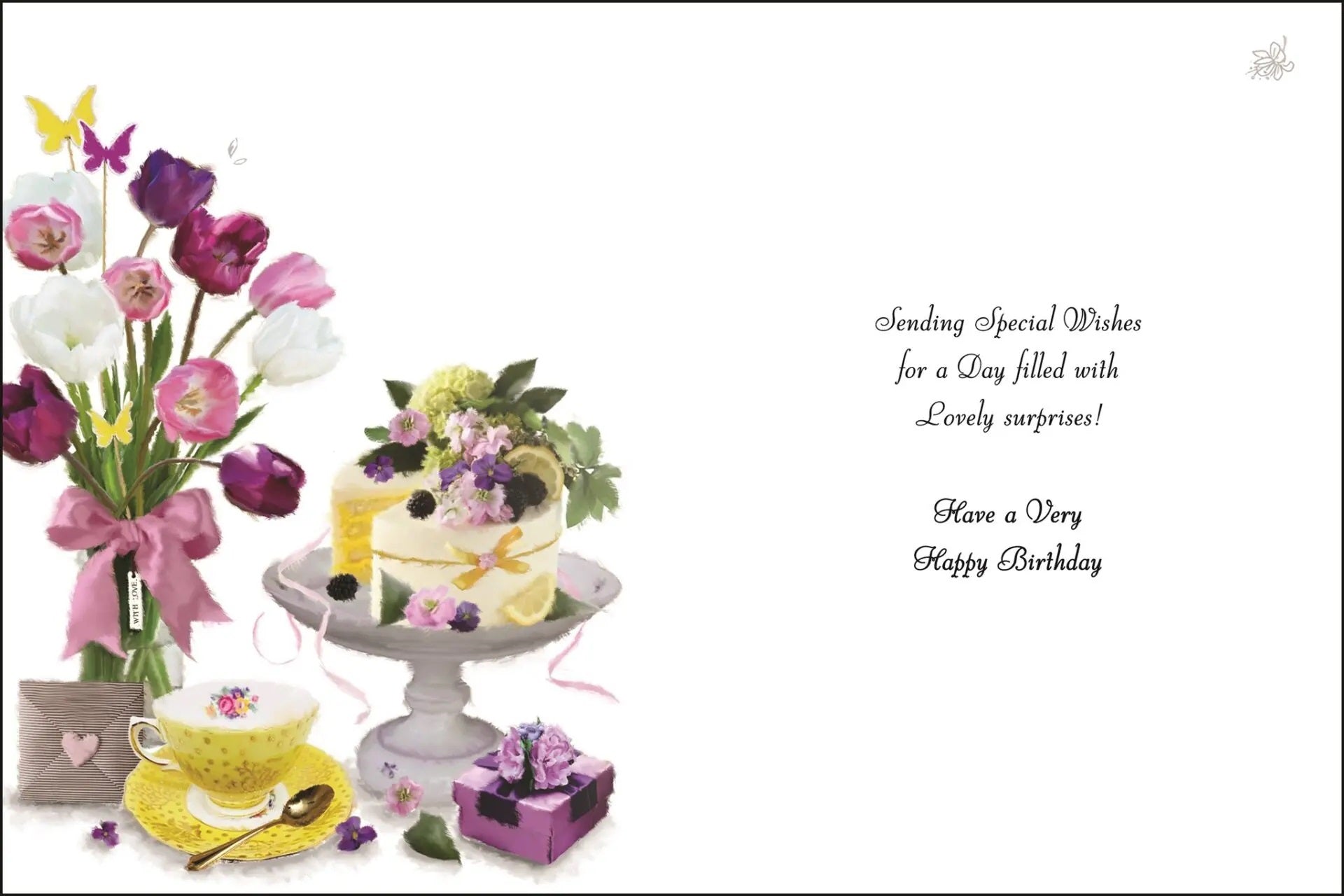 Birthday Card - Posh Tea Time