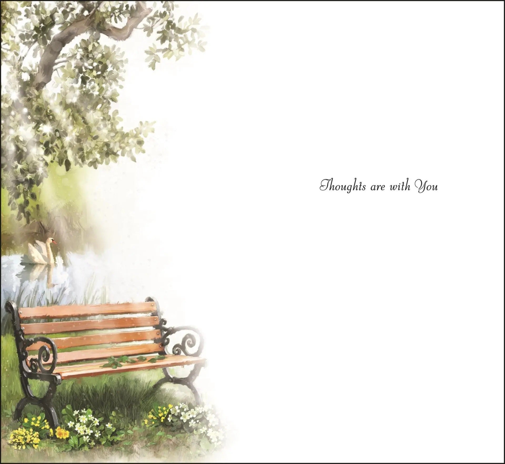 Husband Sympathy Card - The Remembrance Bench