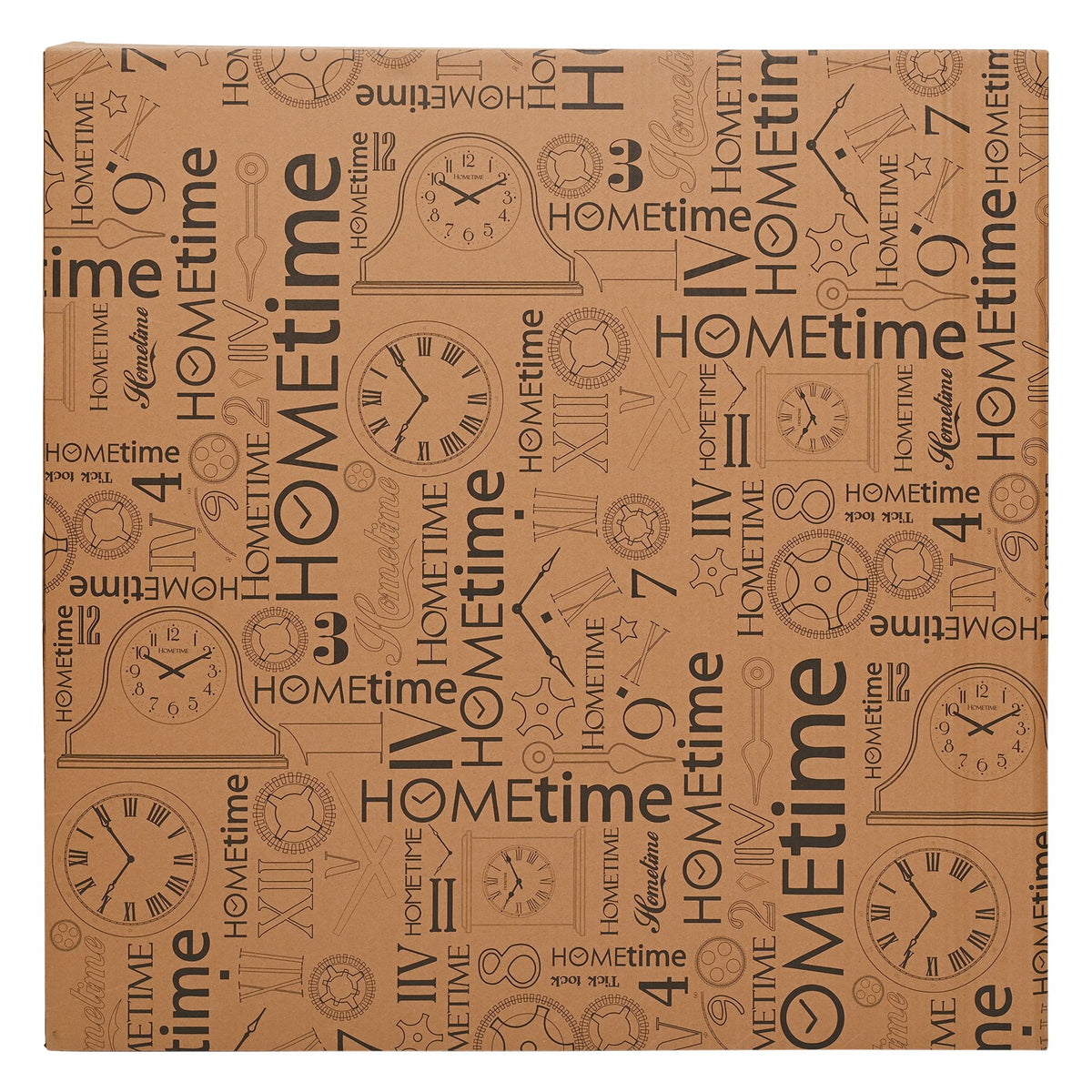 Hometime Round Wall Clock Cut Out Design 72 cms