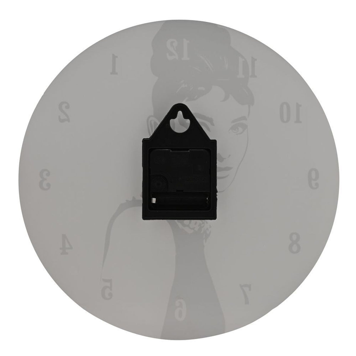 Hometime Iconic Collection Glass Wall Clock 30cm The 50's Film & Fashion Icon