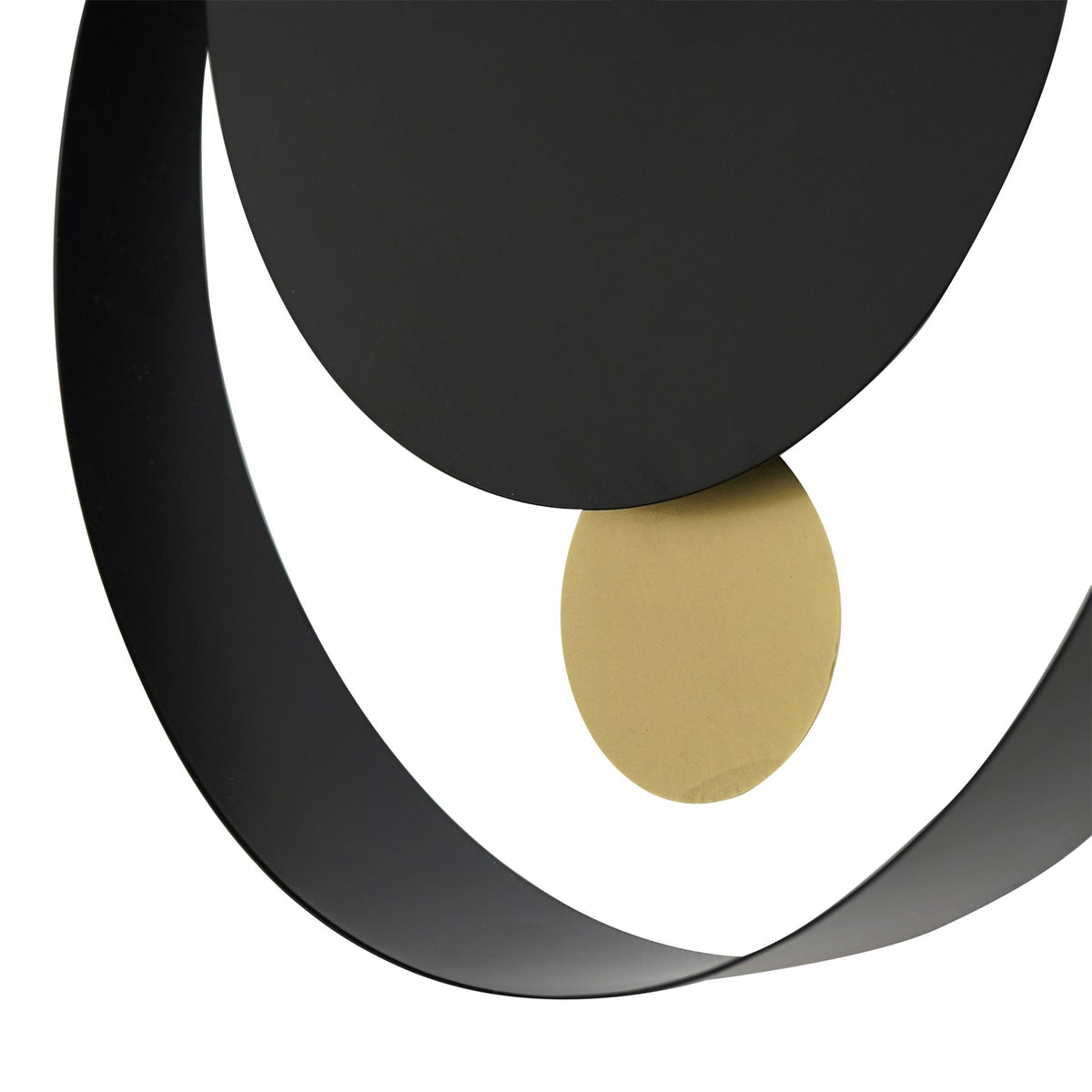 Interval Pendulum Wall Clock 30cm - Black & Gold