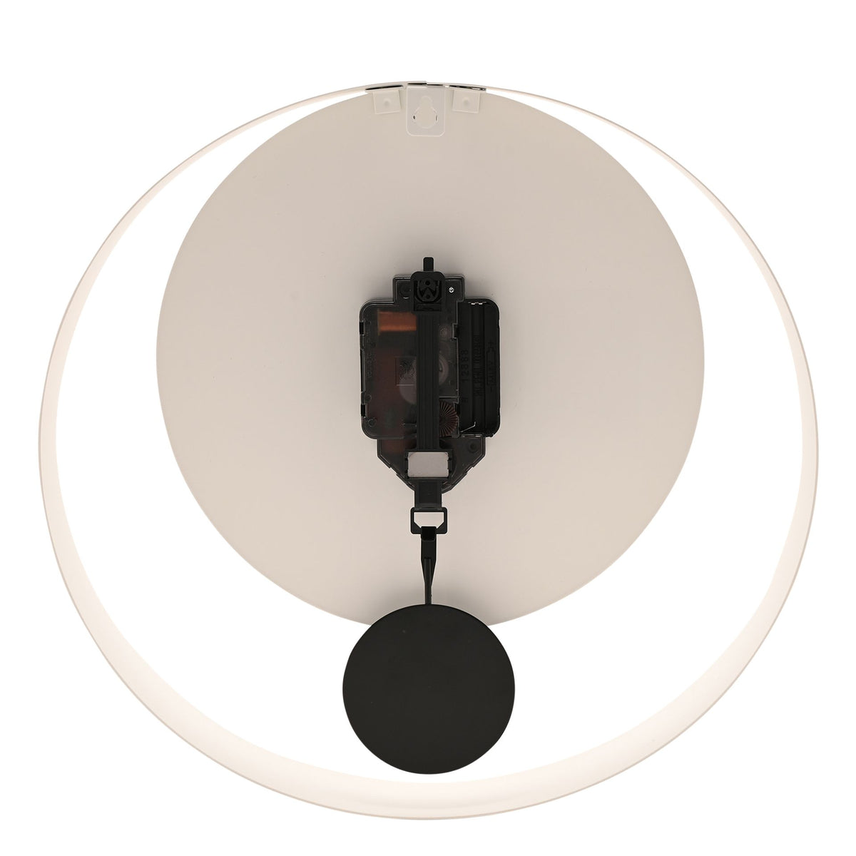 Interval Pendulum Wall Clock 30cm - White & Black