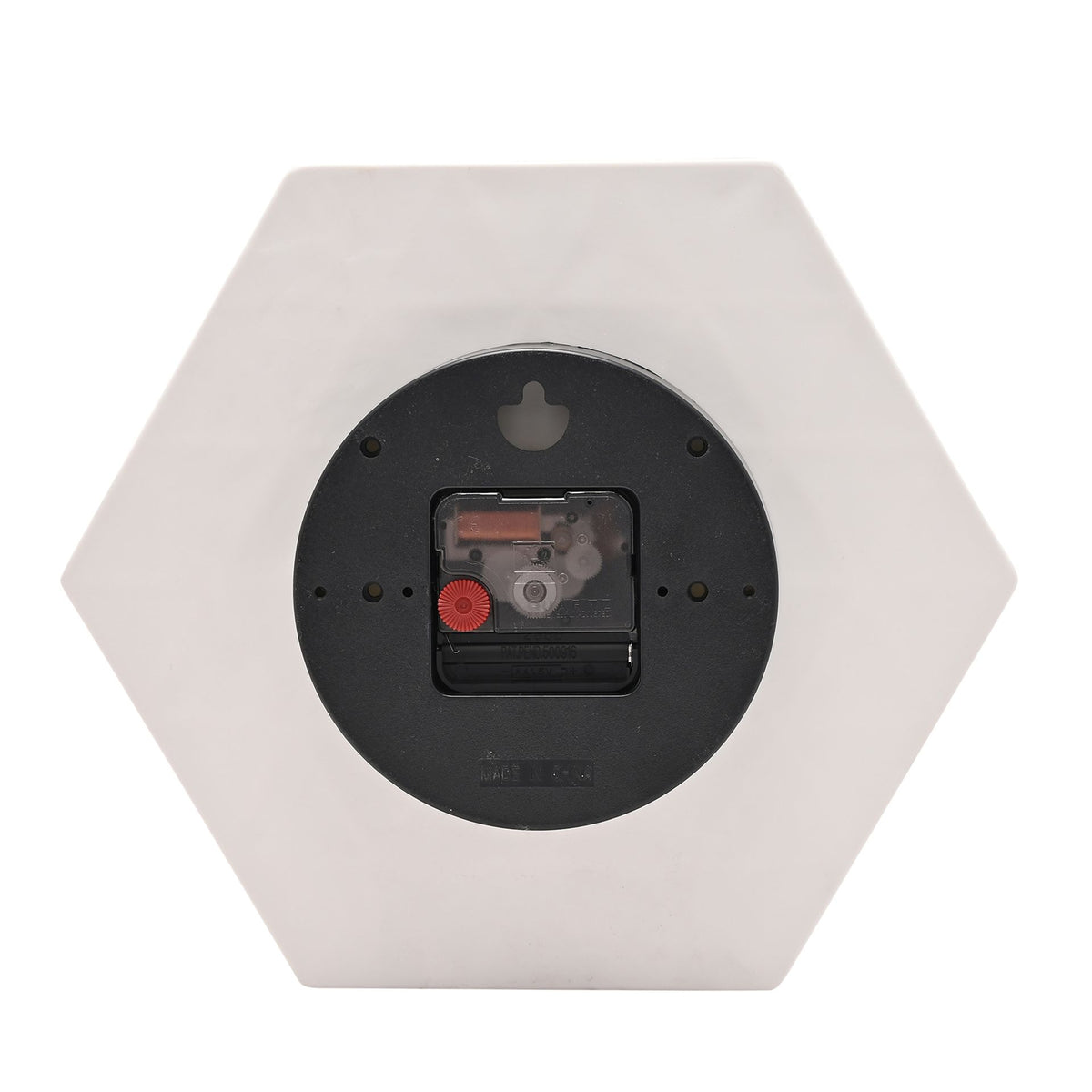 Interval Hexagon Porcelain Wall Clock - White