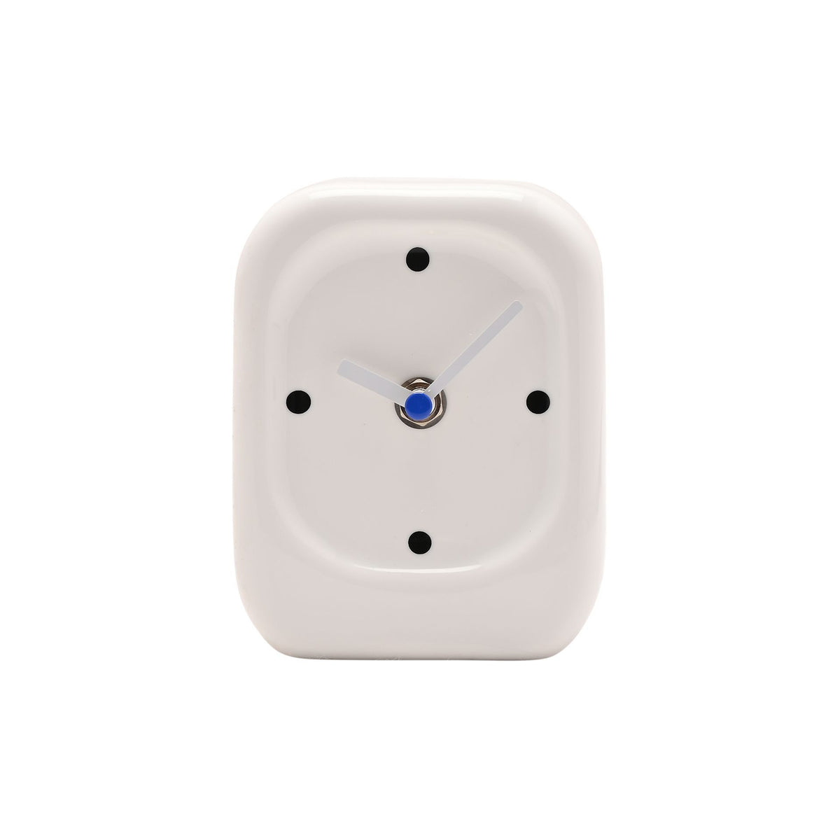 Interval Porcelain Desk Clock - White