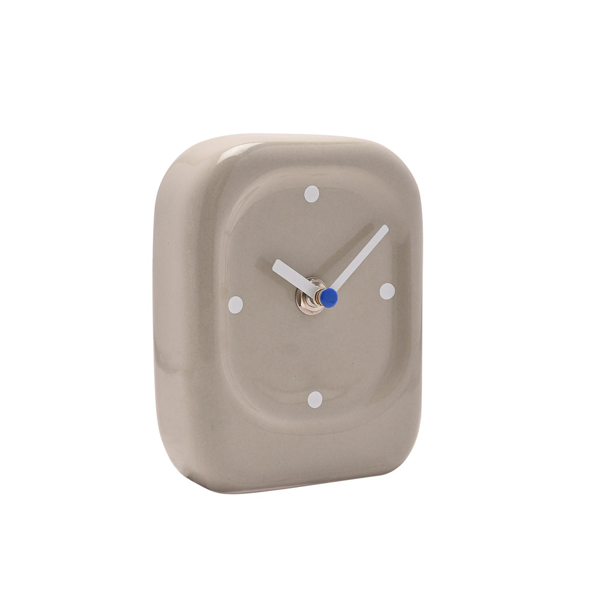 Interval Porcelain Desk Clock - Taupe