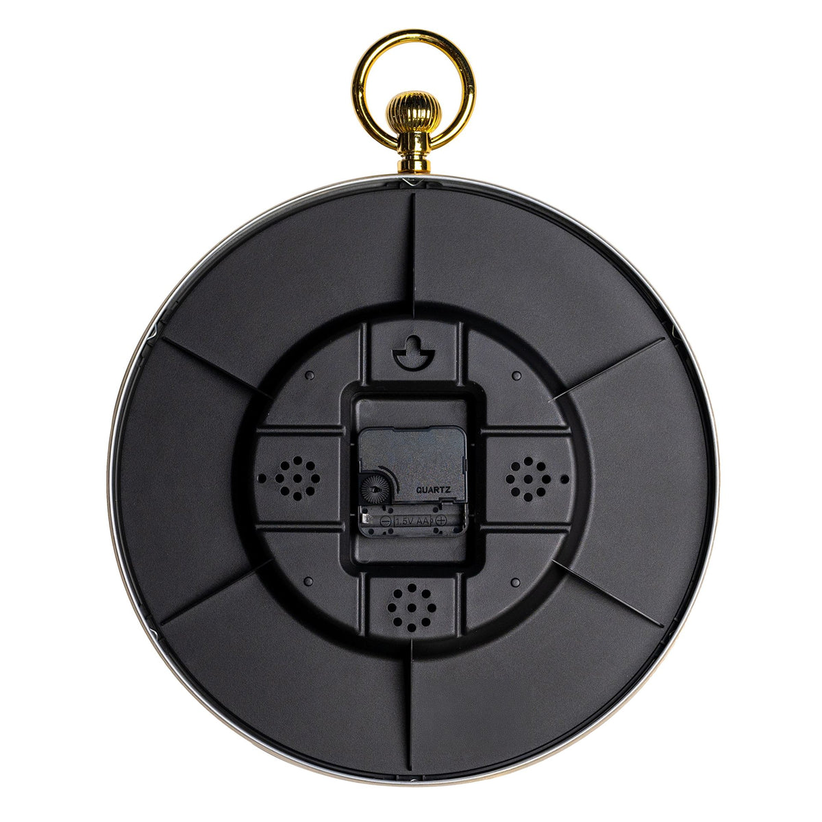 Hometime Gold Aluminium Wall Clock 32cm