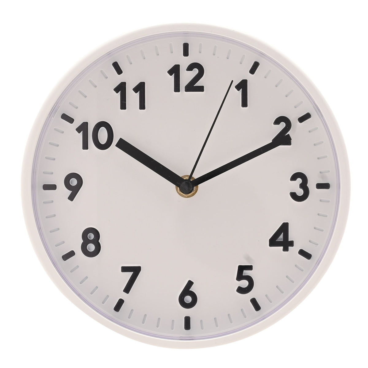 Hometime Wall Clock With 3D Numbers 20cm - White