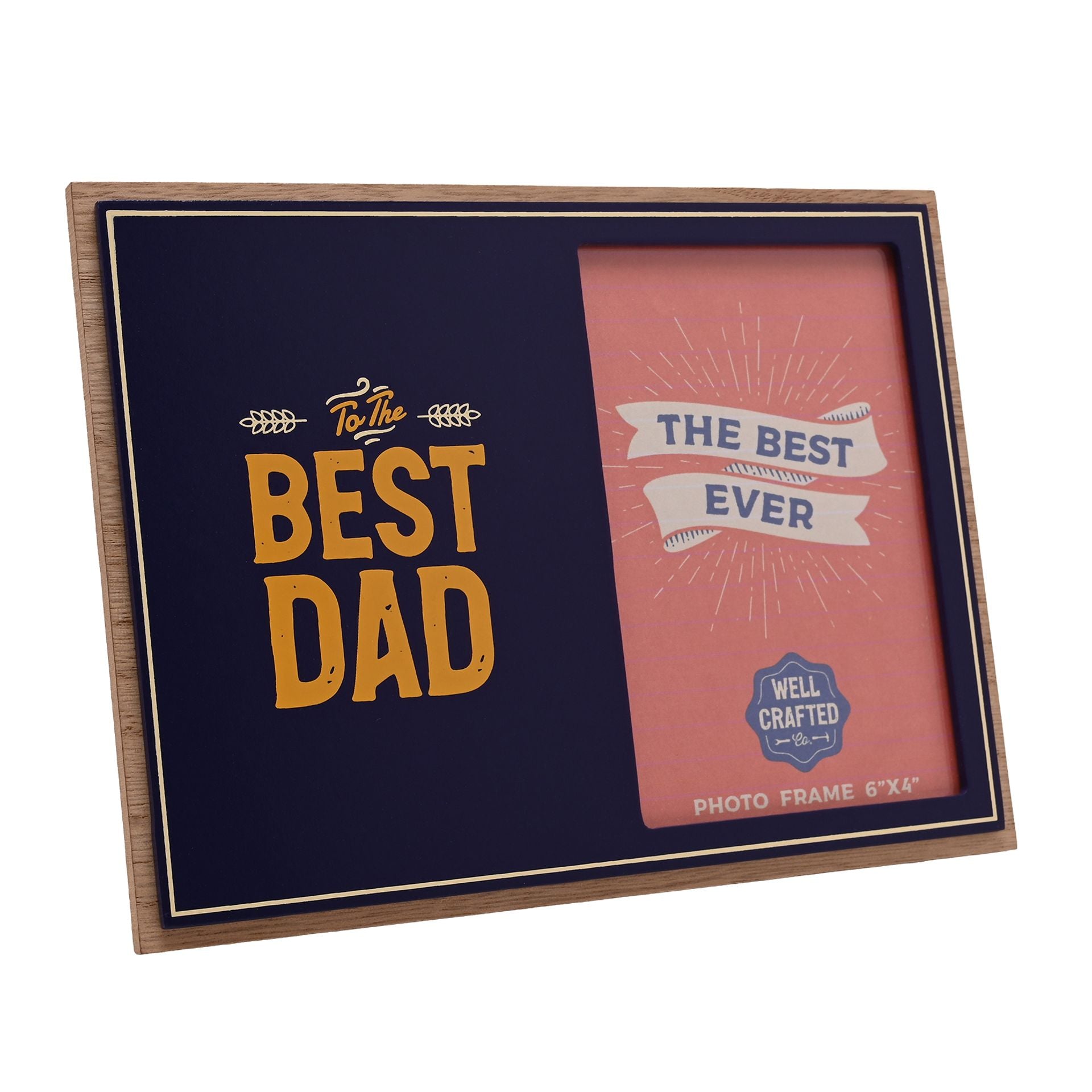 Well Crafted Photo Frame 4" x 6" - Best Dad