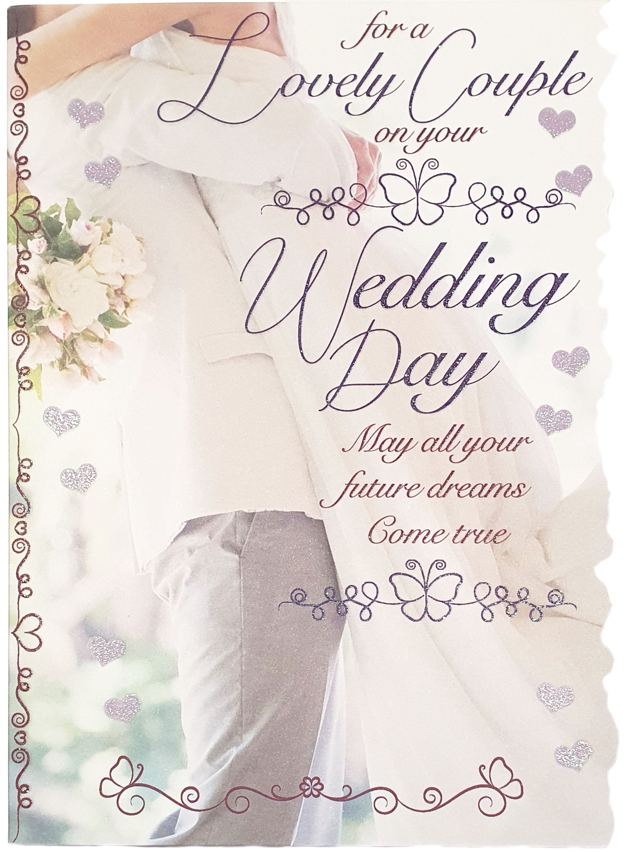 For a Lovely Couple On Your Wedding Day Card