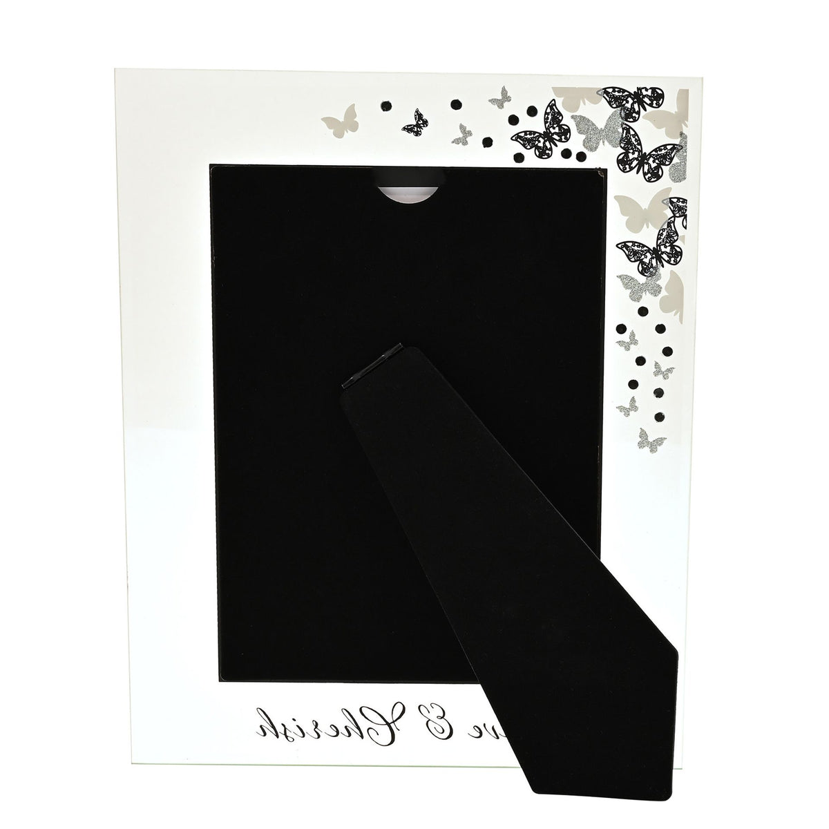 Always & Forever Glass Frame Butterflies 5" x 7"