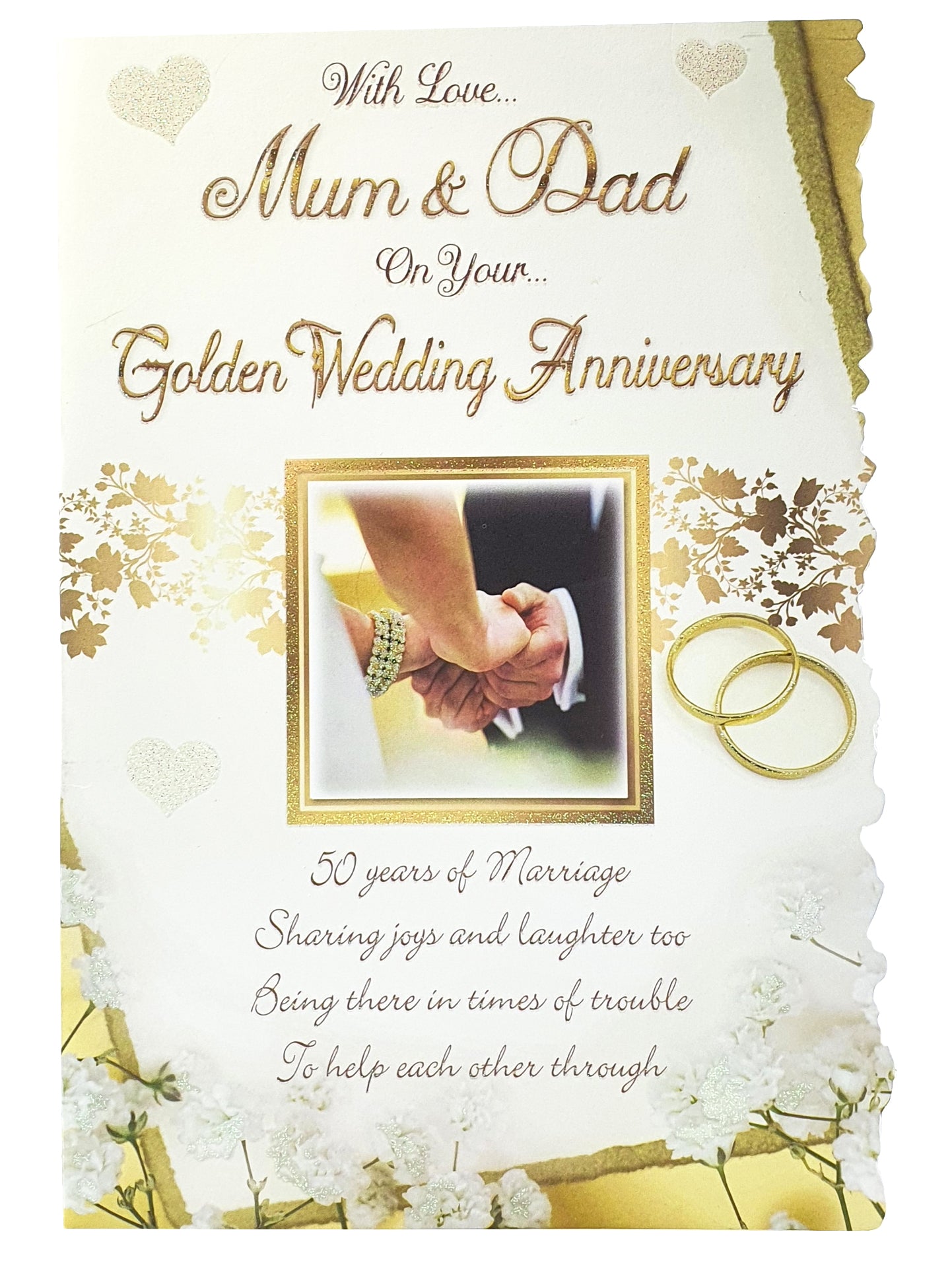 Mum and Dad On Your 50th Wedding Anniversary Card