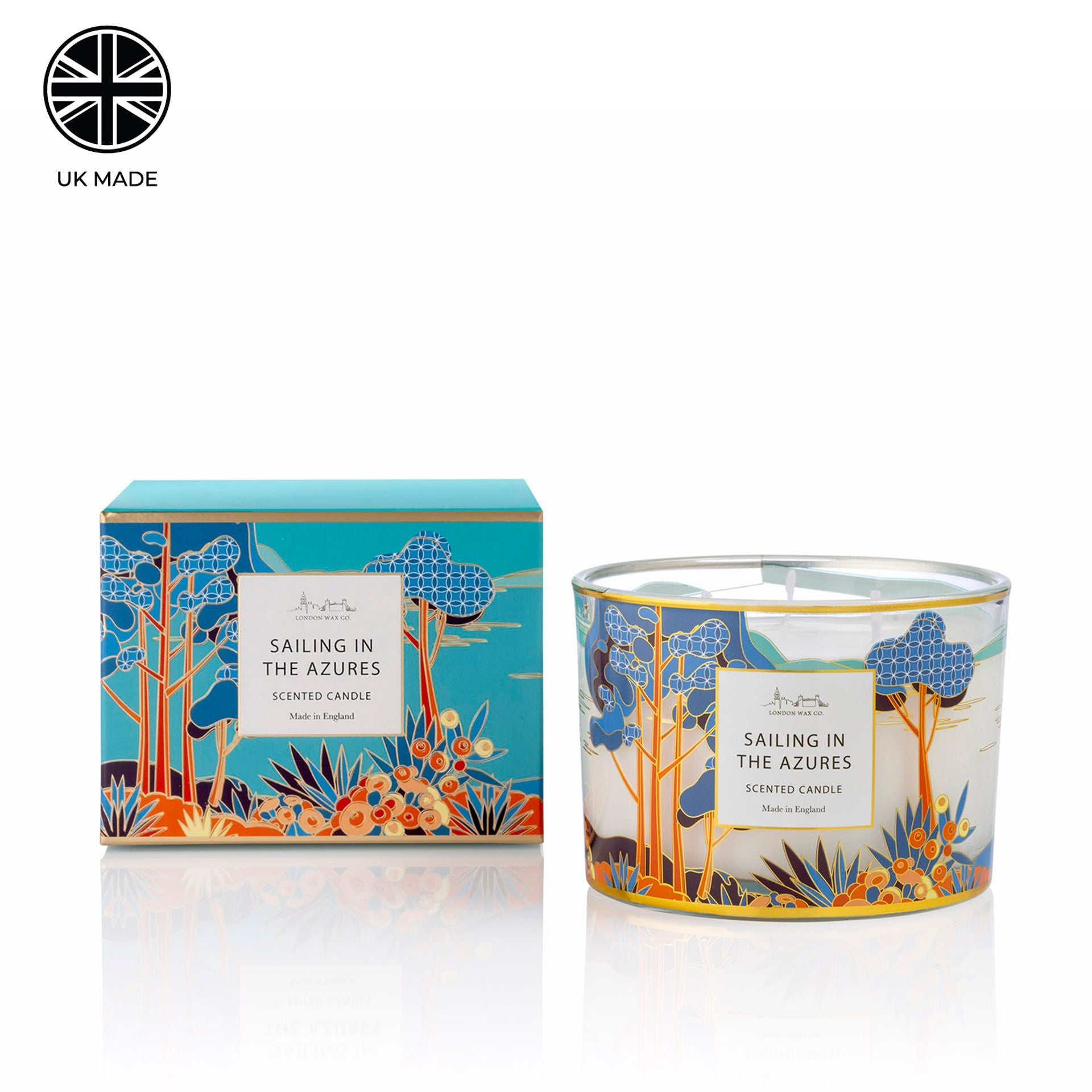 The London Wax Company Sailing In The Azures 3 Wick Candle 369g