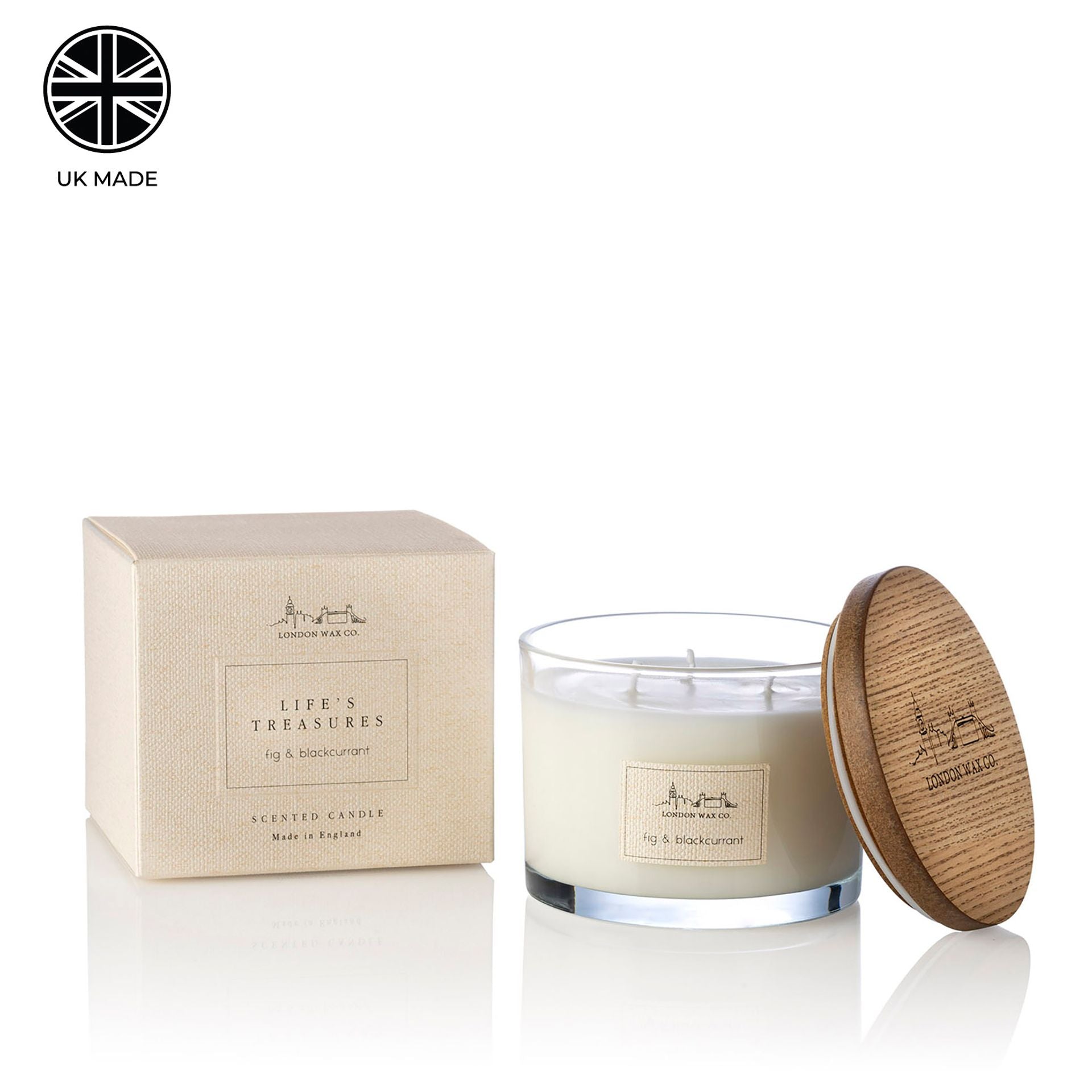 The London Wax Company Fig & Blackcurrant Lidded Candle 368g