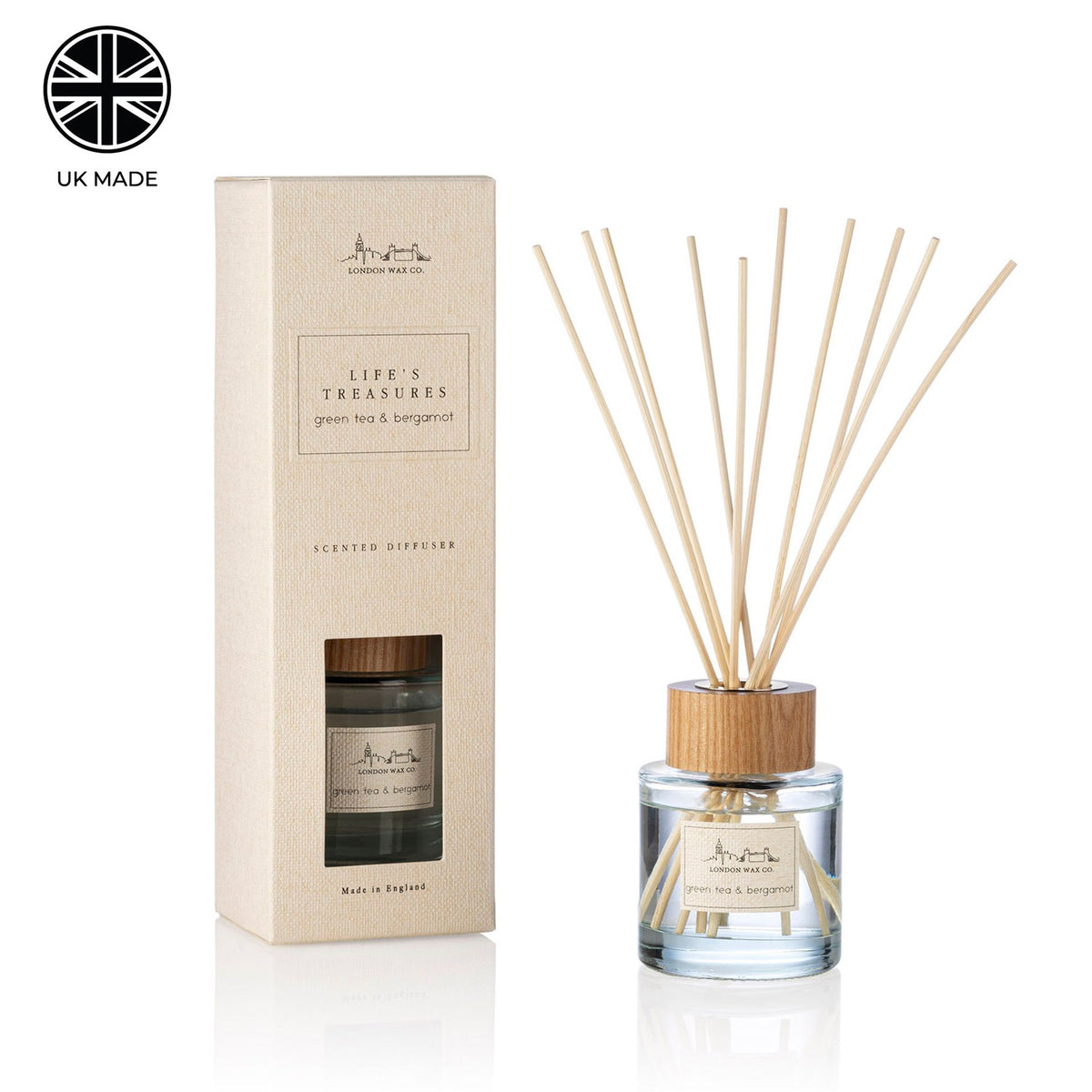 The London Wax Company Green Tea & Bergamot Diffuser 100ml