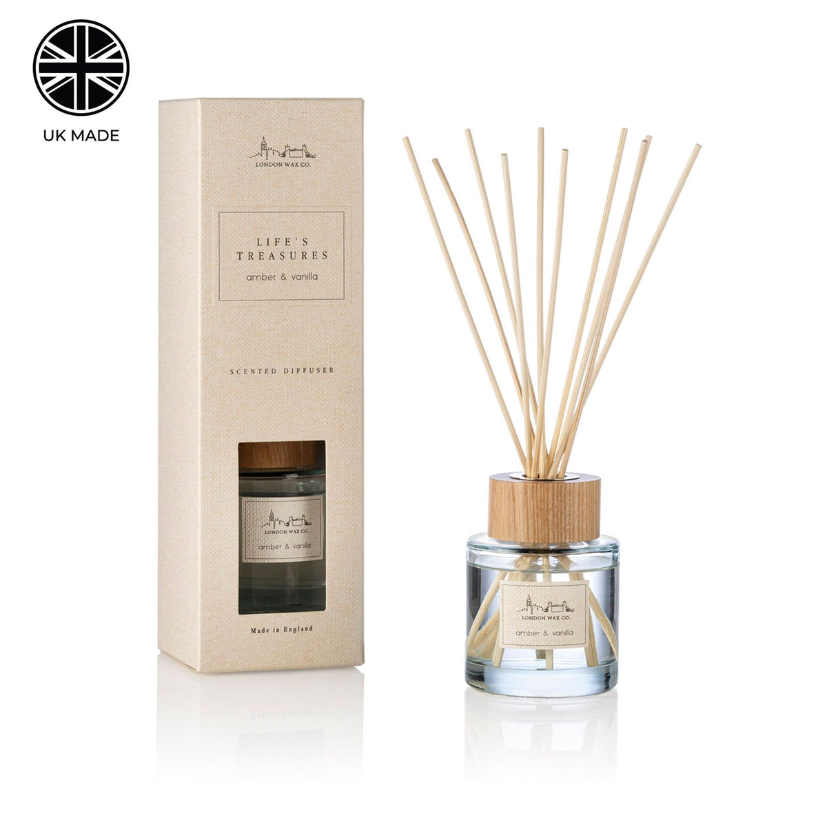 The London Wax Company Amber & Vanilla Diffuser 100ml