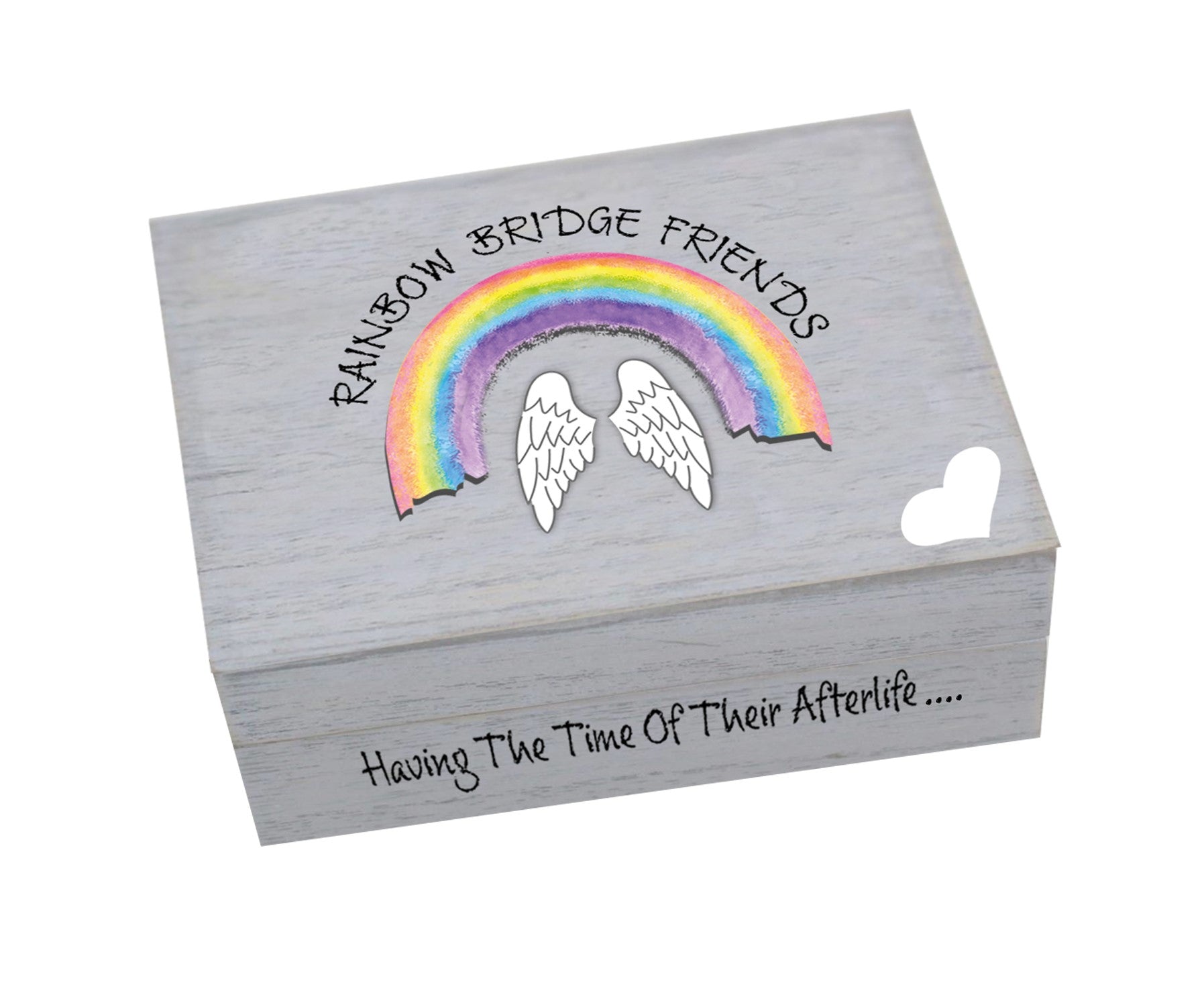 Rainbow Bridge Memorial Pet Memory Box
