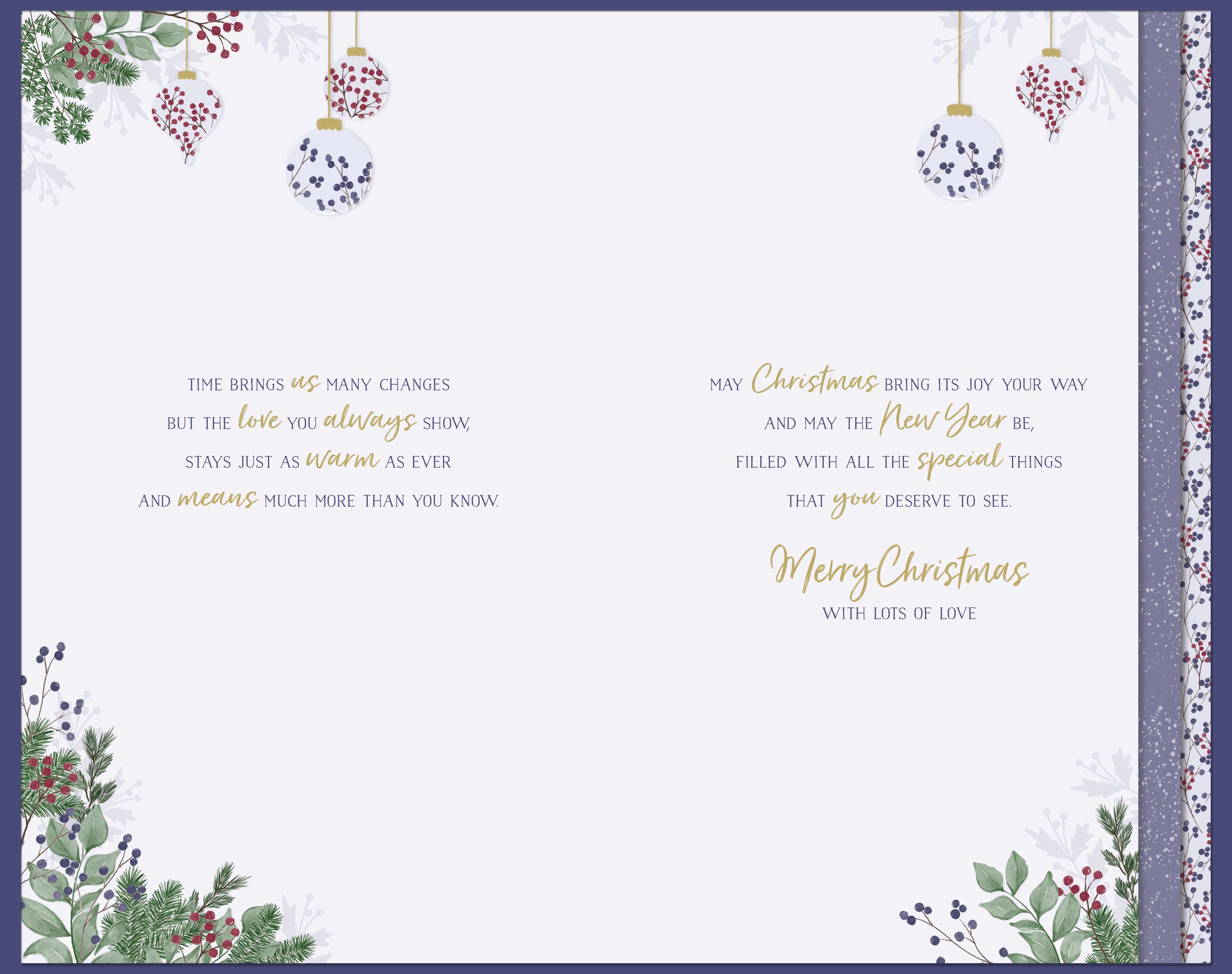 Mum Christmas Card - Heart Wreath