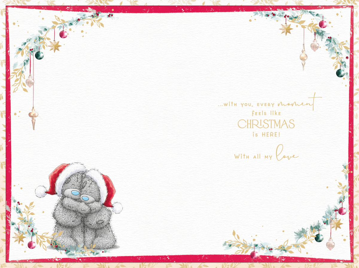 One I Love Christmas Card - Bears With Red Heart And Key