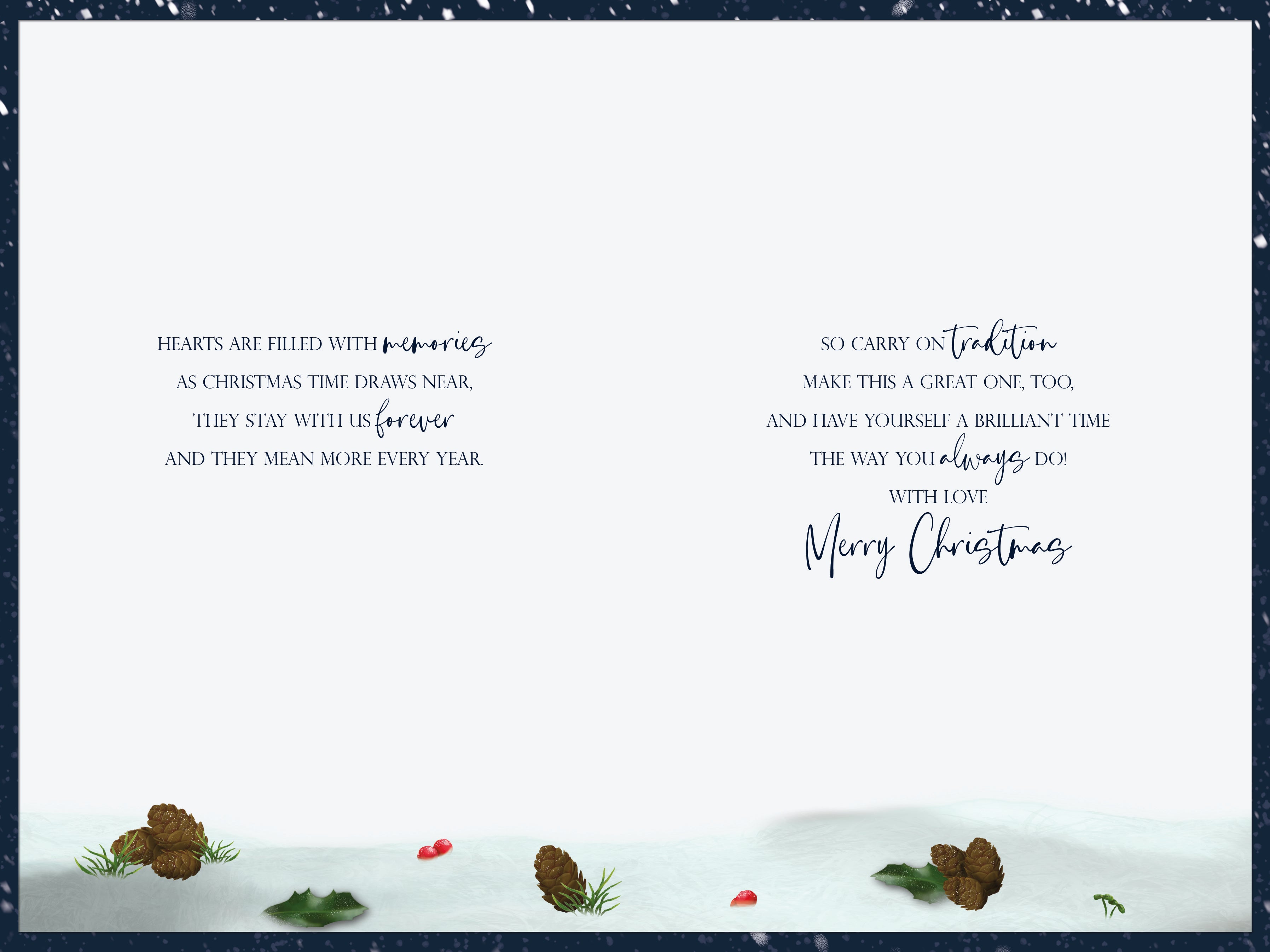 Grandma Christmas Card - Night Owl