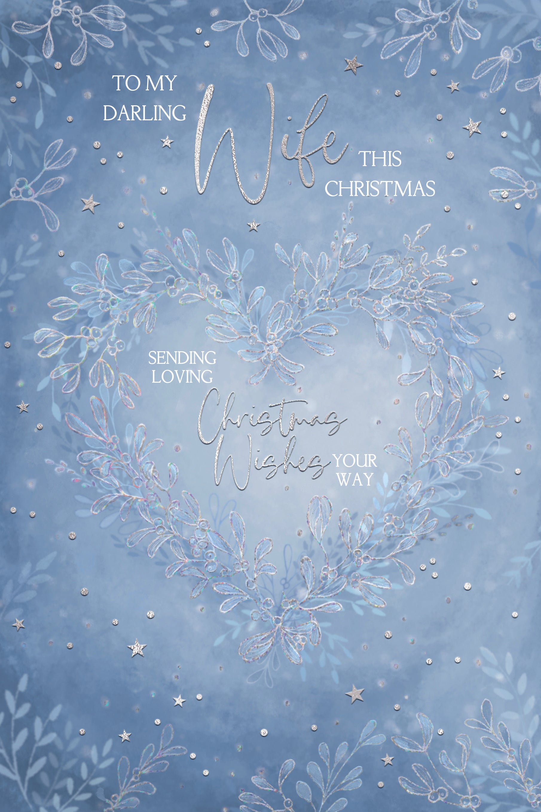 Wife Heart Christmas Card