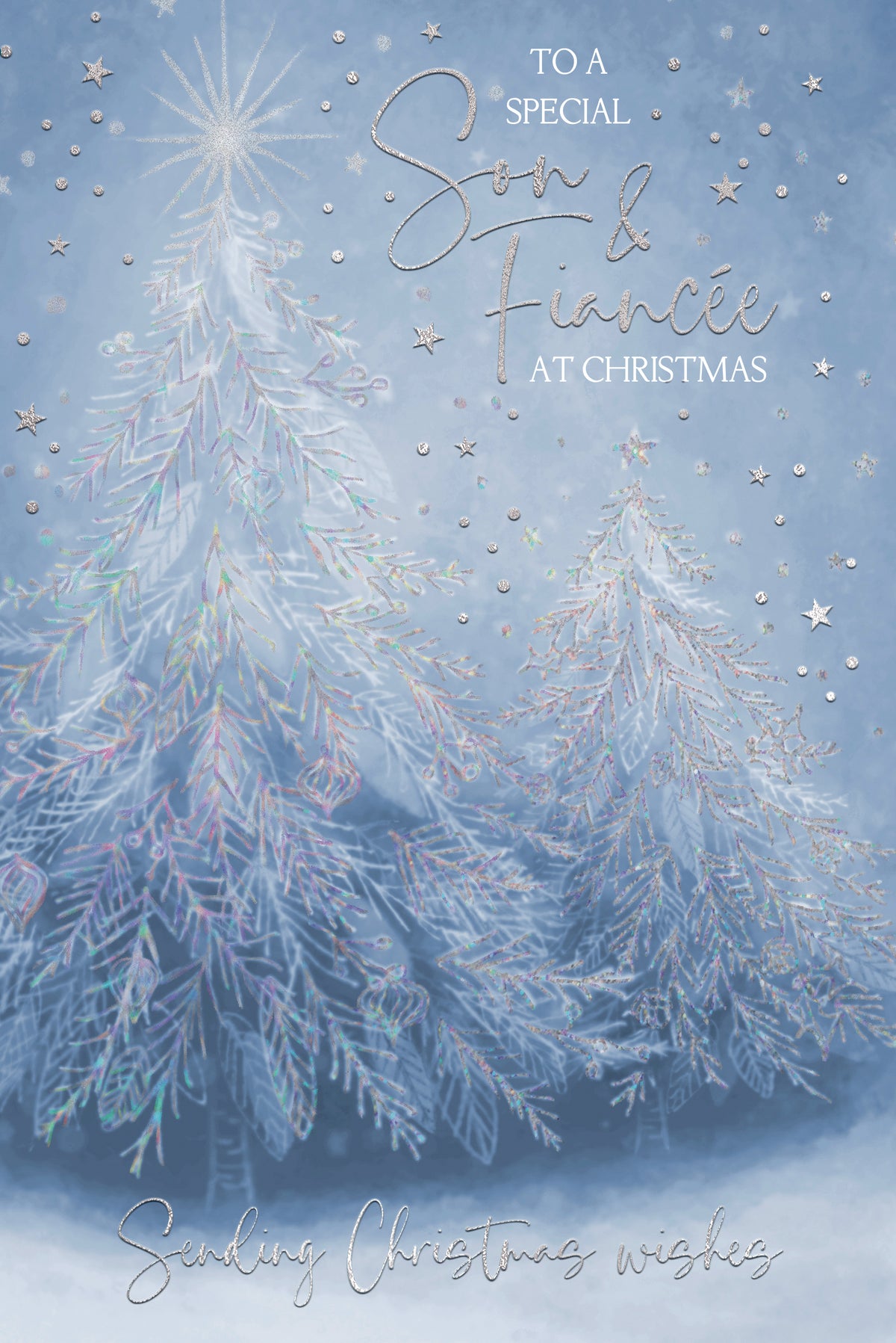 Son and Fiancee Christmas Card - Christmas Trees
