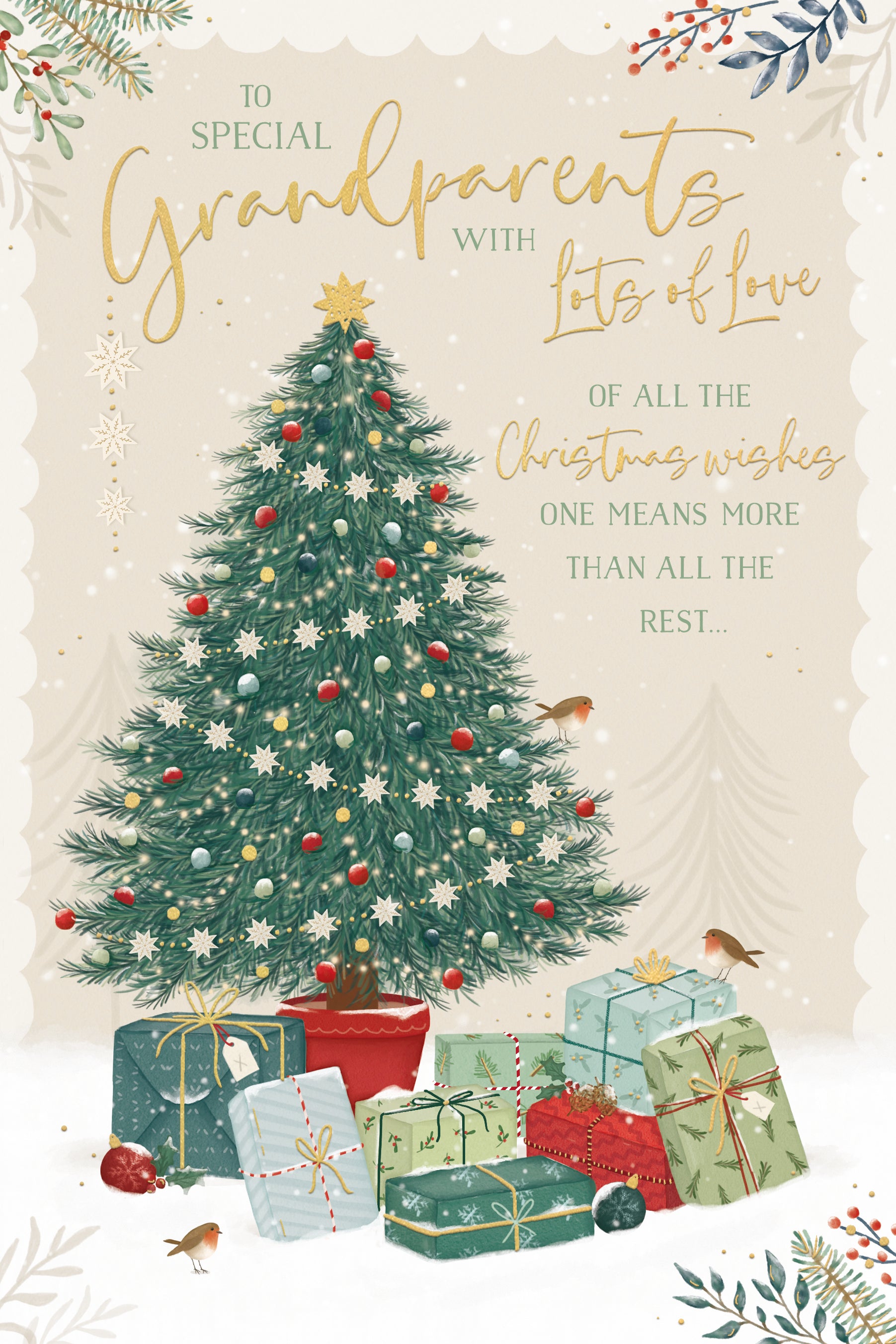 Grandparents Christmas Card - Tree