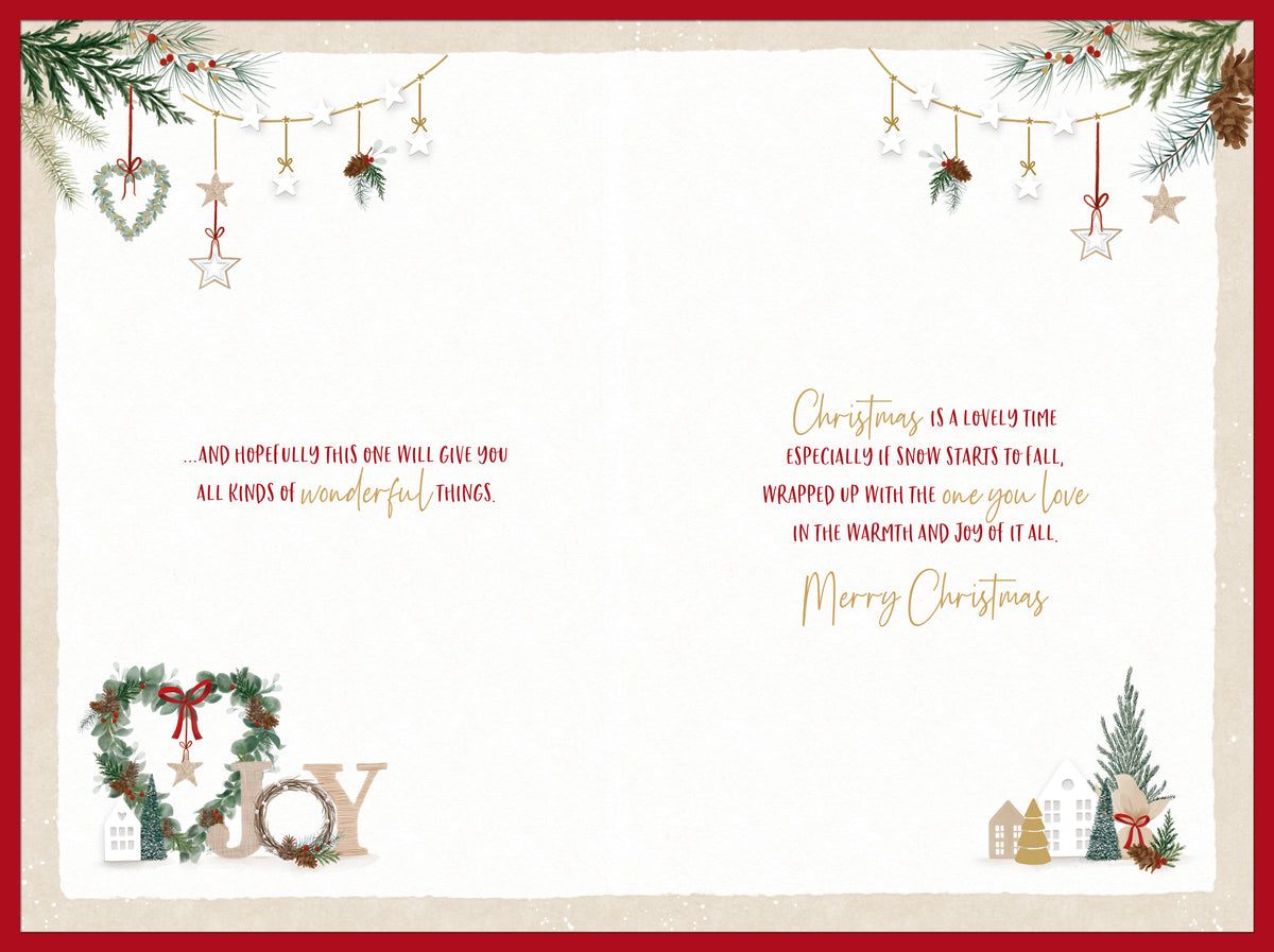 Special Couple Christmas Card - Festive Decor