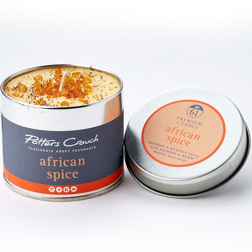 African Spice - Scented Candle in a Tin - Potters Crouch