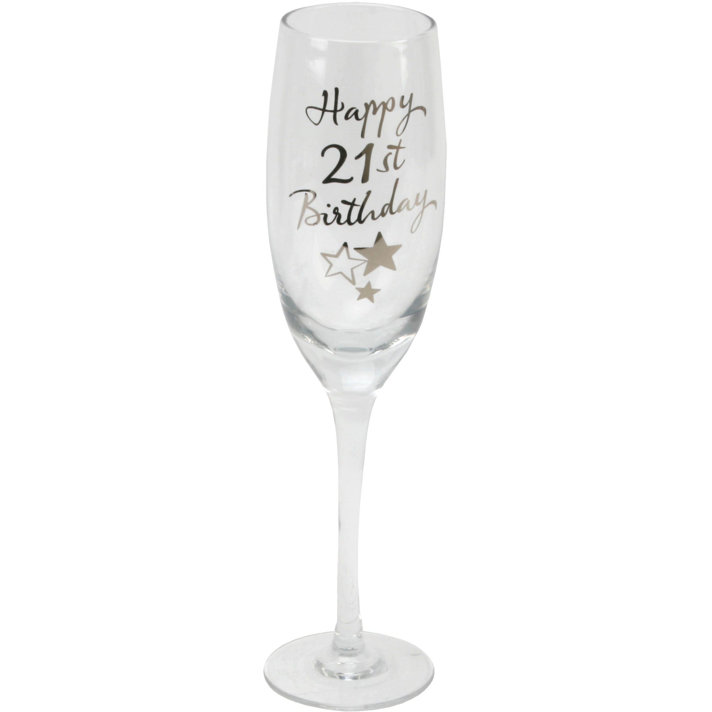 21st Birthday Champagne Flute