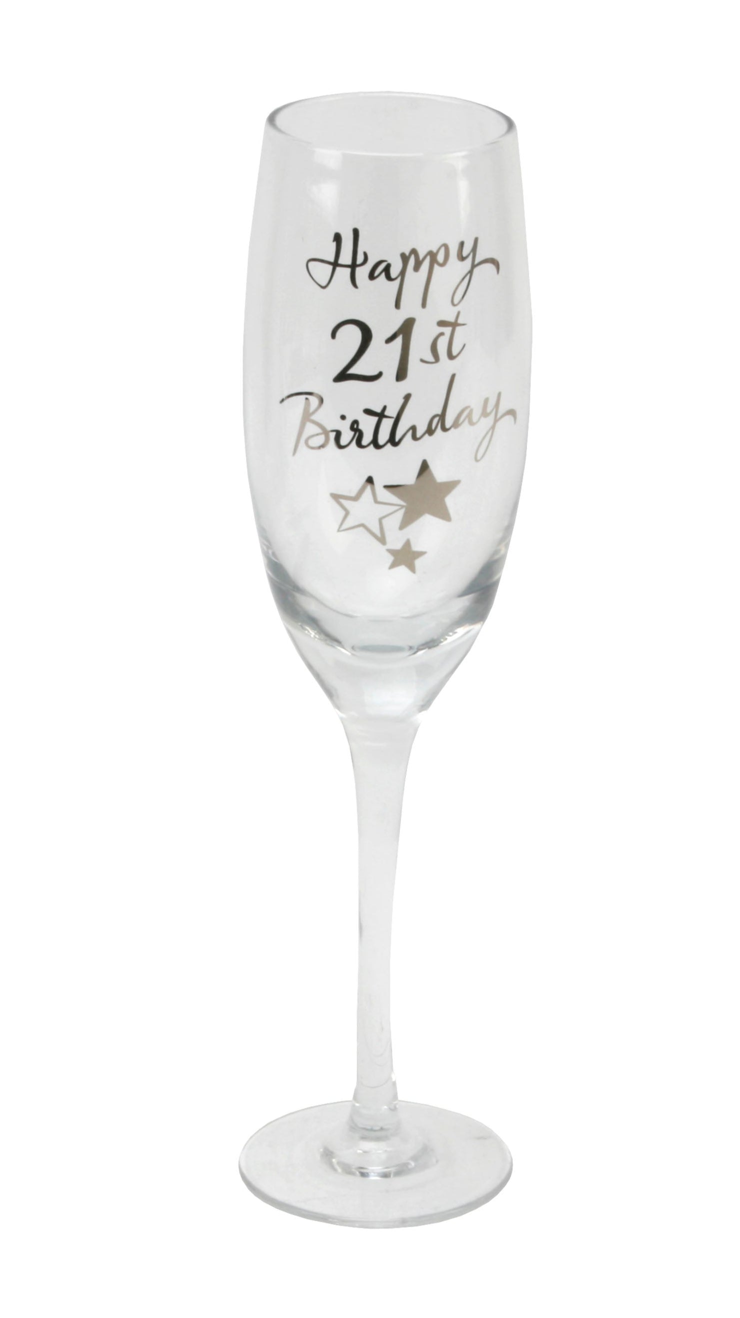21st Birthday Gift - Champagne Flute