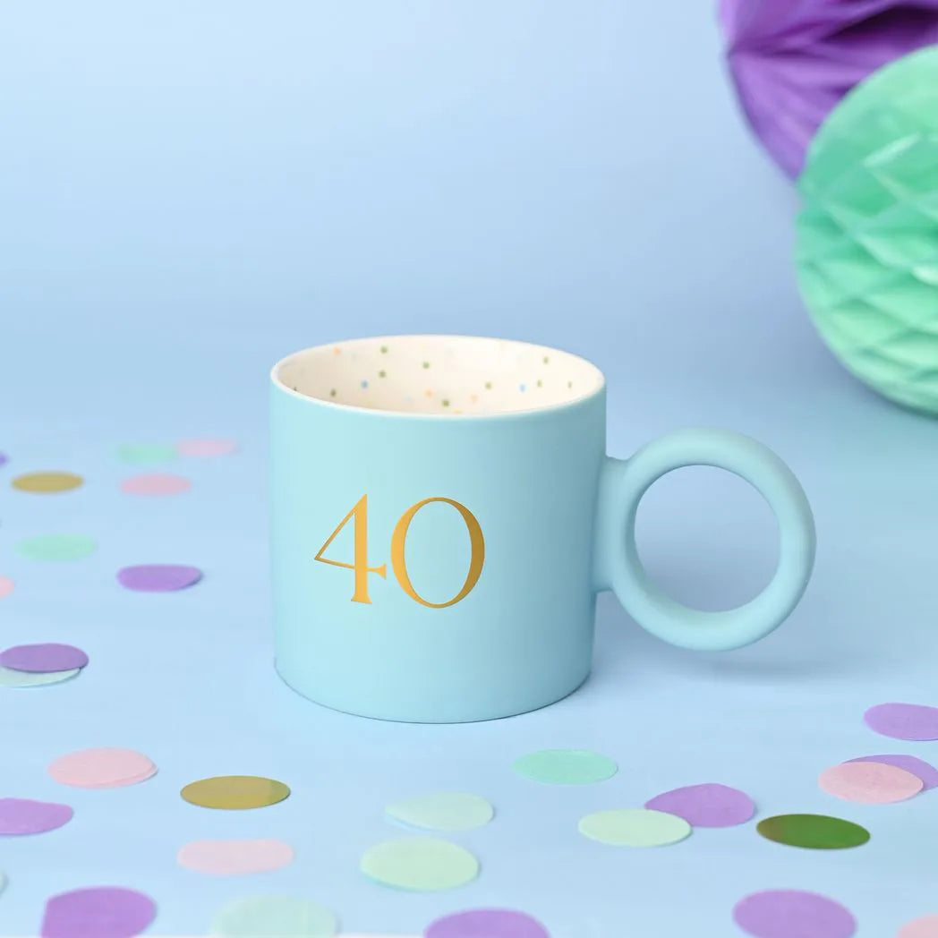 Confetti Mug Blue - 40