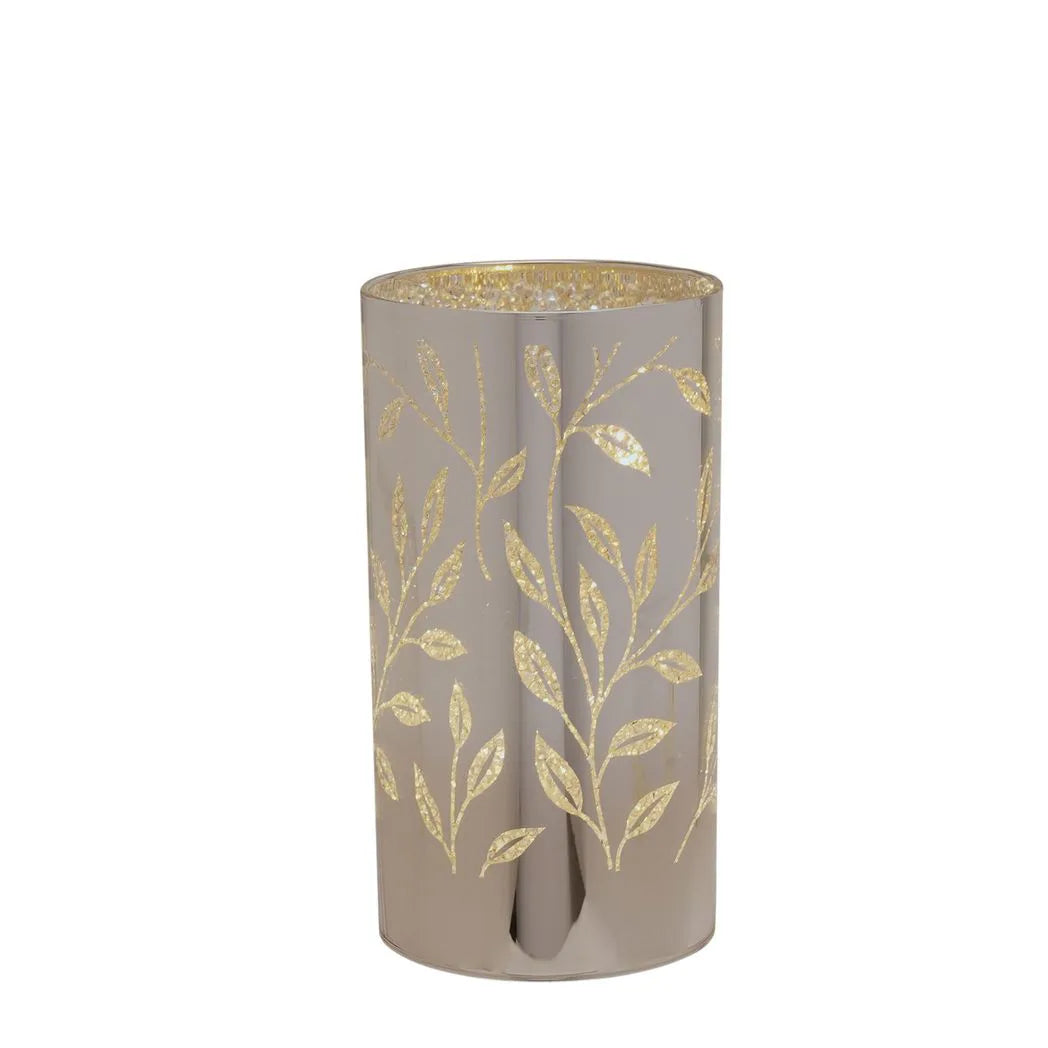Hestia Glitter Leaf Tube Lamp 15cm