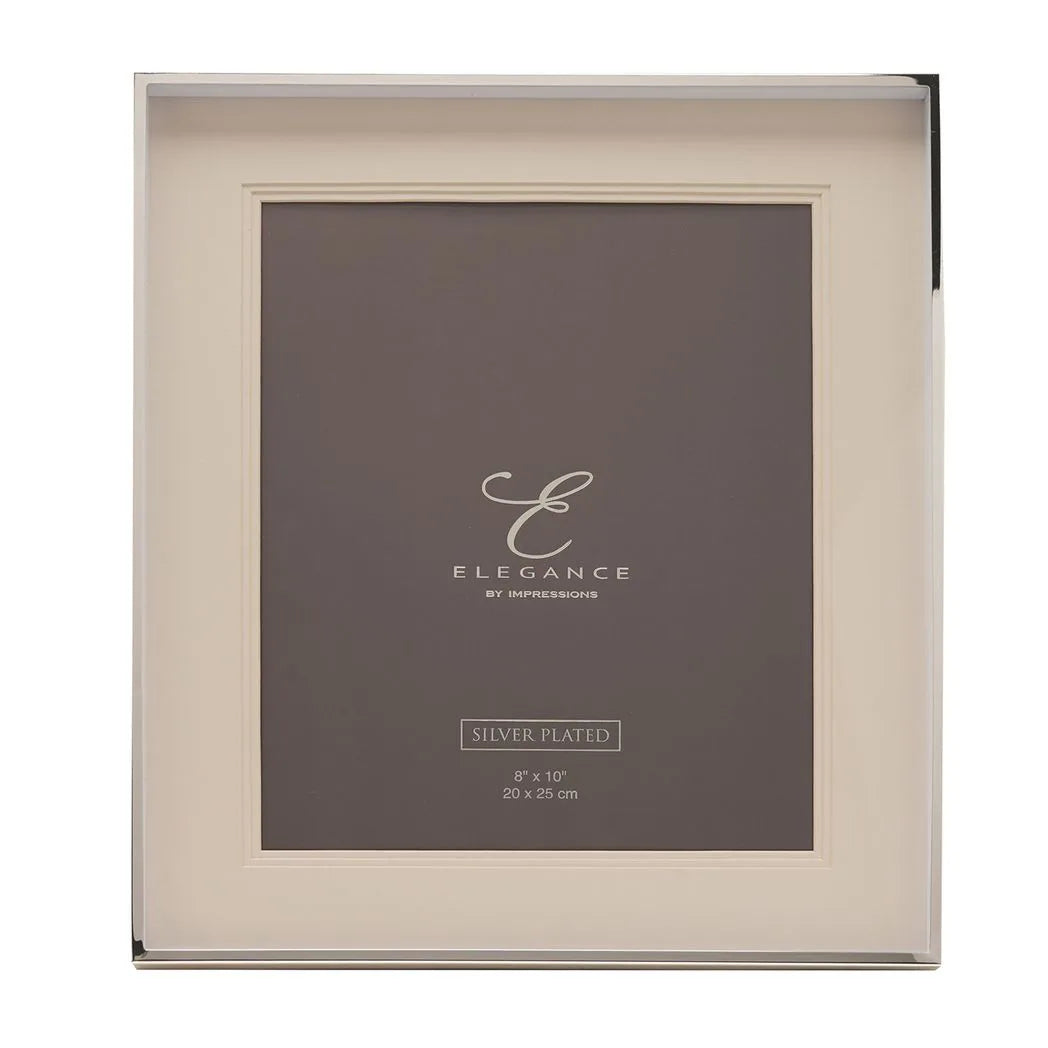Elegance Silverplated Triple Layer Mount Photo Frame 8" x 10"