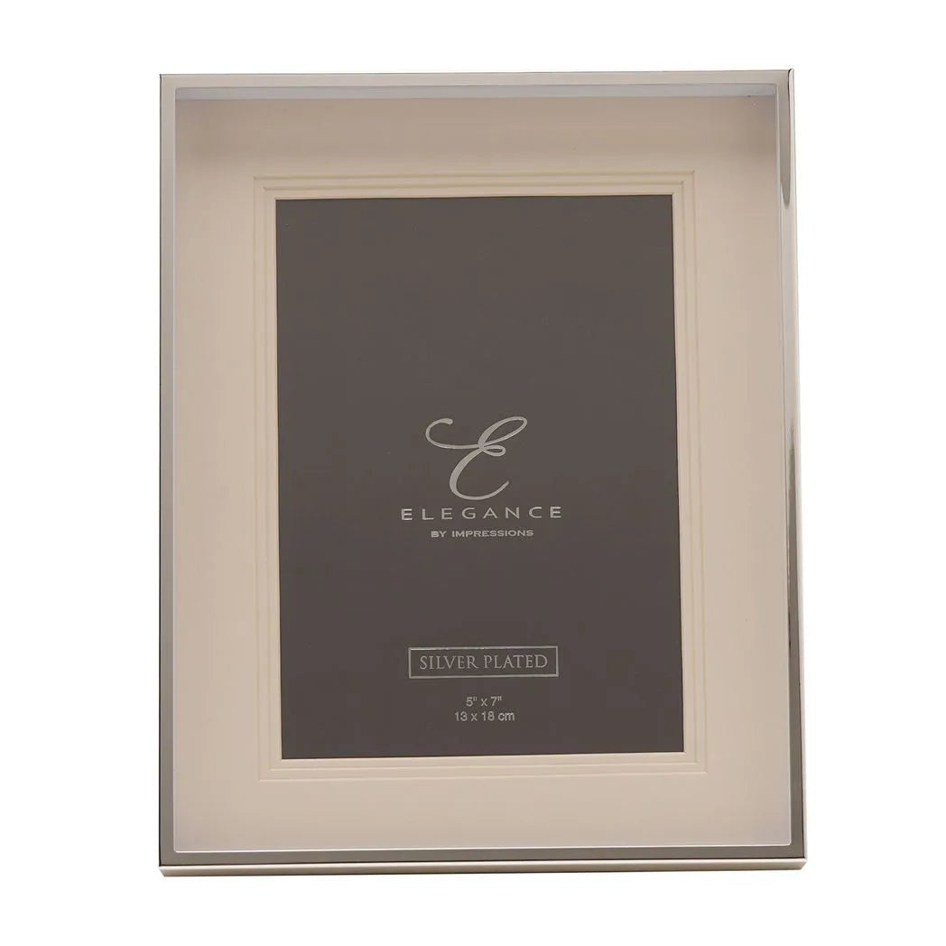 Elegance Silverplated Triple Layer Mount Photo Frame 5" x 7"