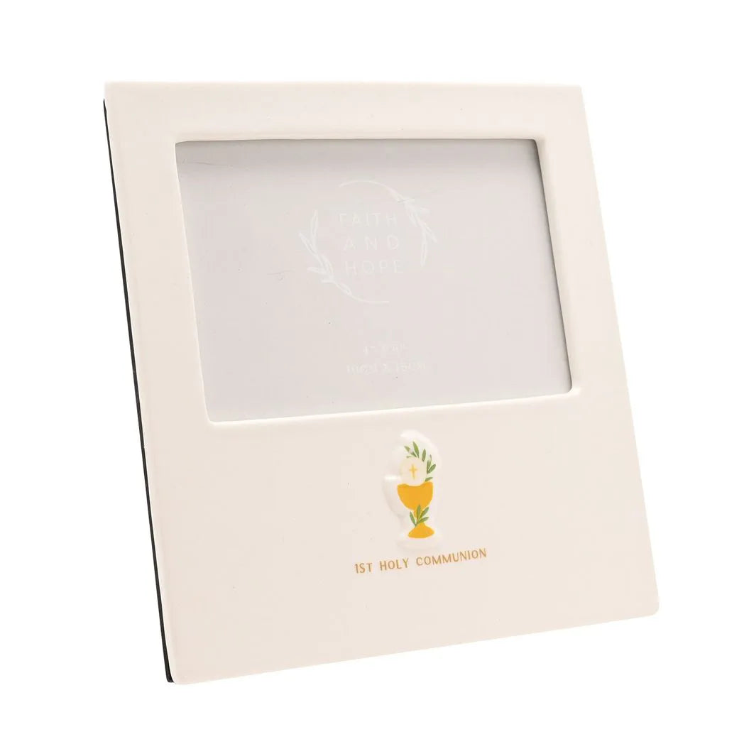 Faith & Hope Ceramic Frame 6'' x 4'' - Communion
