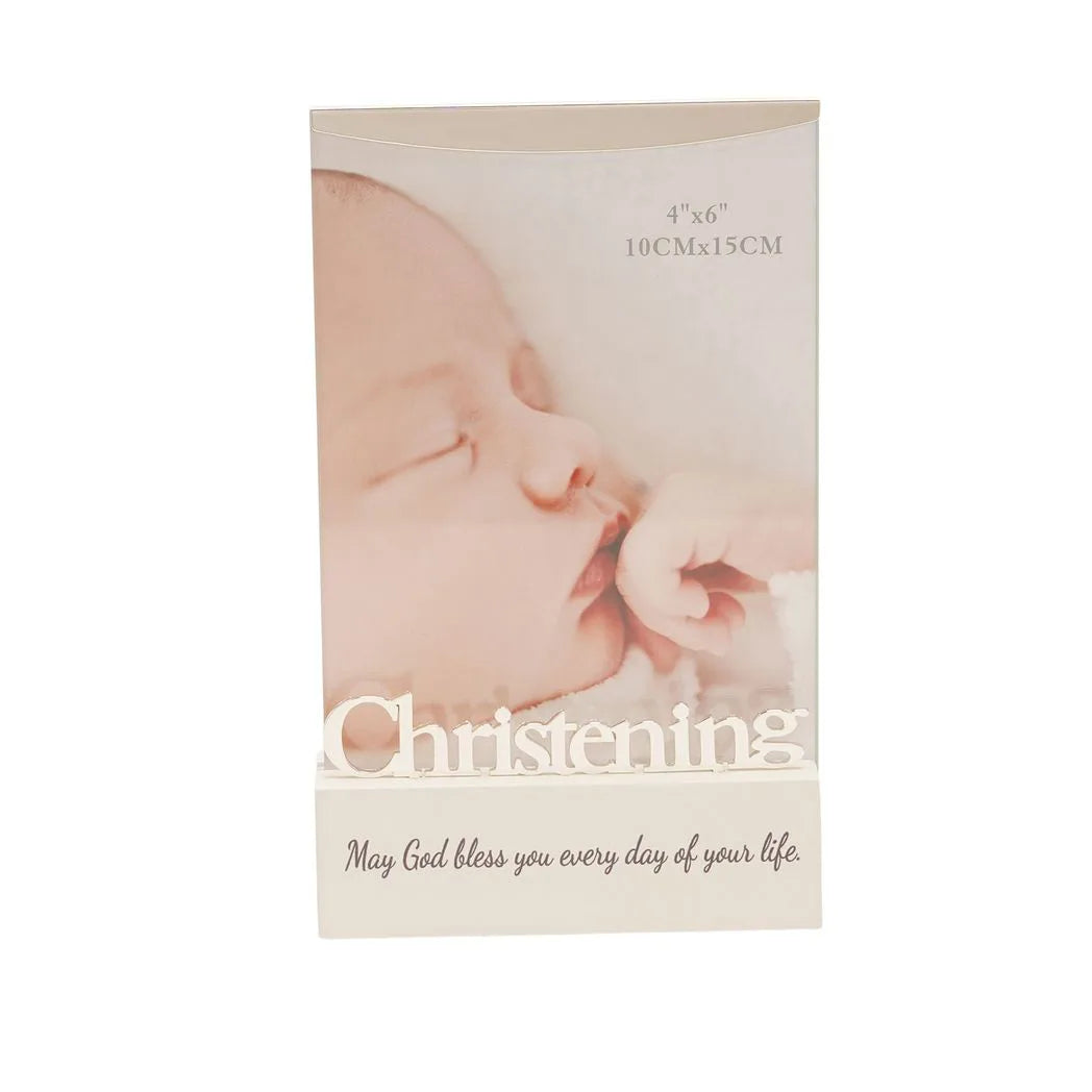 Faith & Hope Word Block Frame - Christening