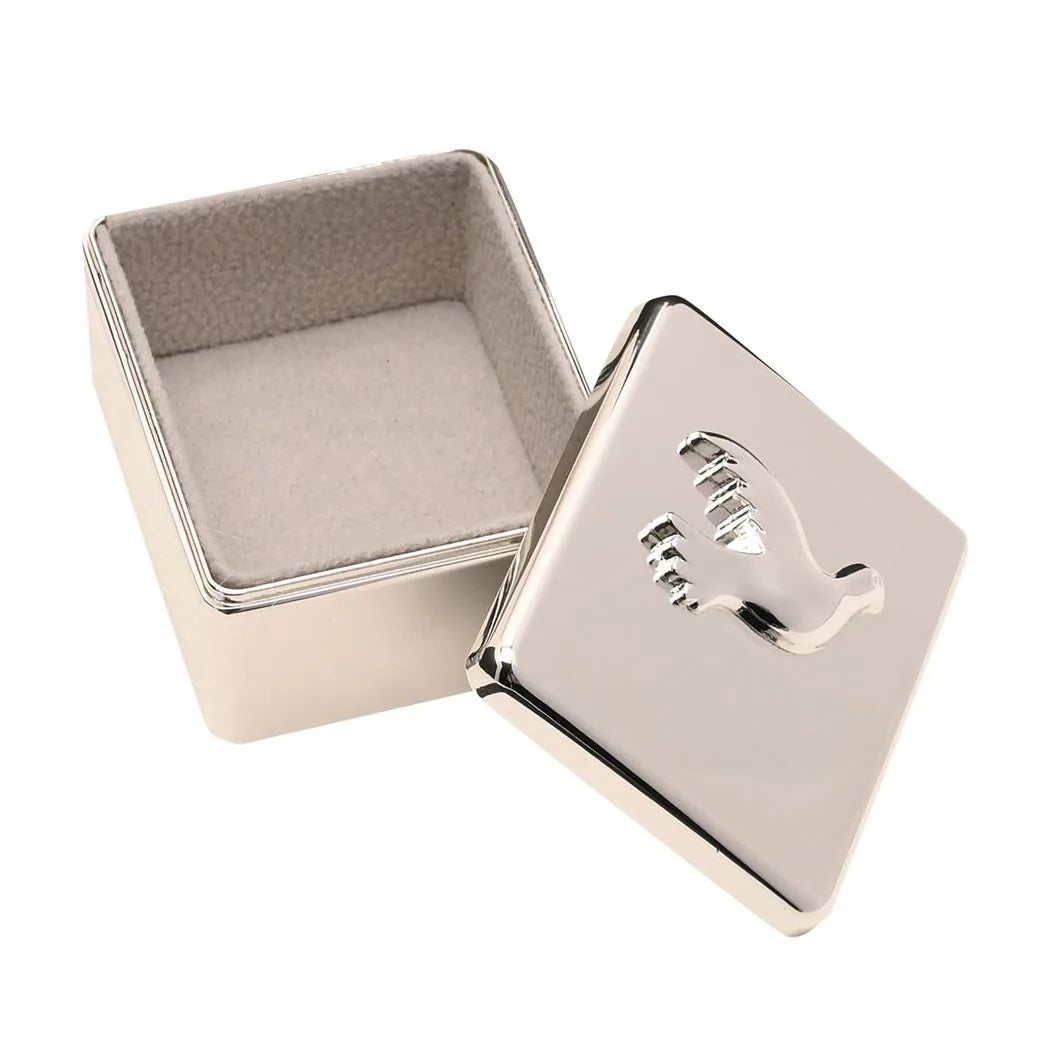Faith & Hope Confirmation Keepsake Box Silver Dove