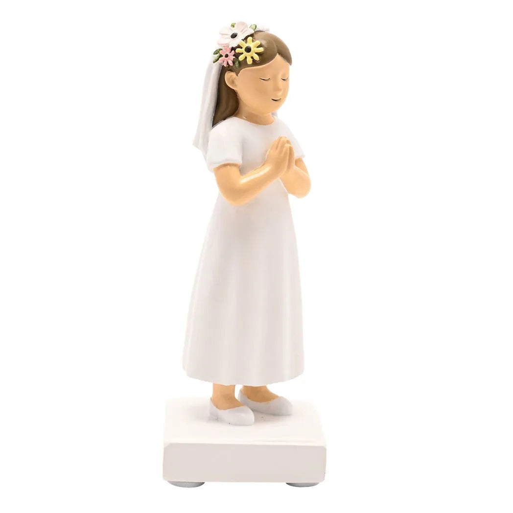 Faith & Hope Figurine - Communion Girl - Light Brown Hair