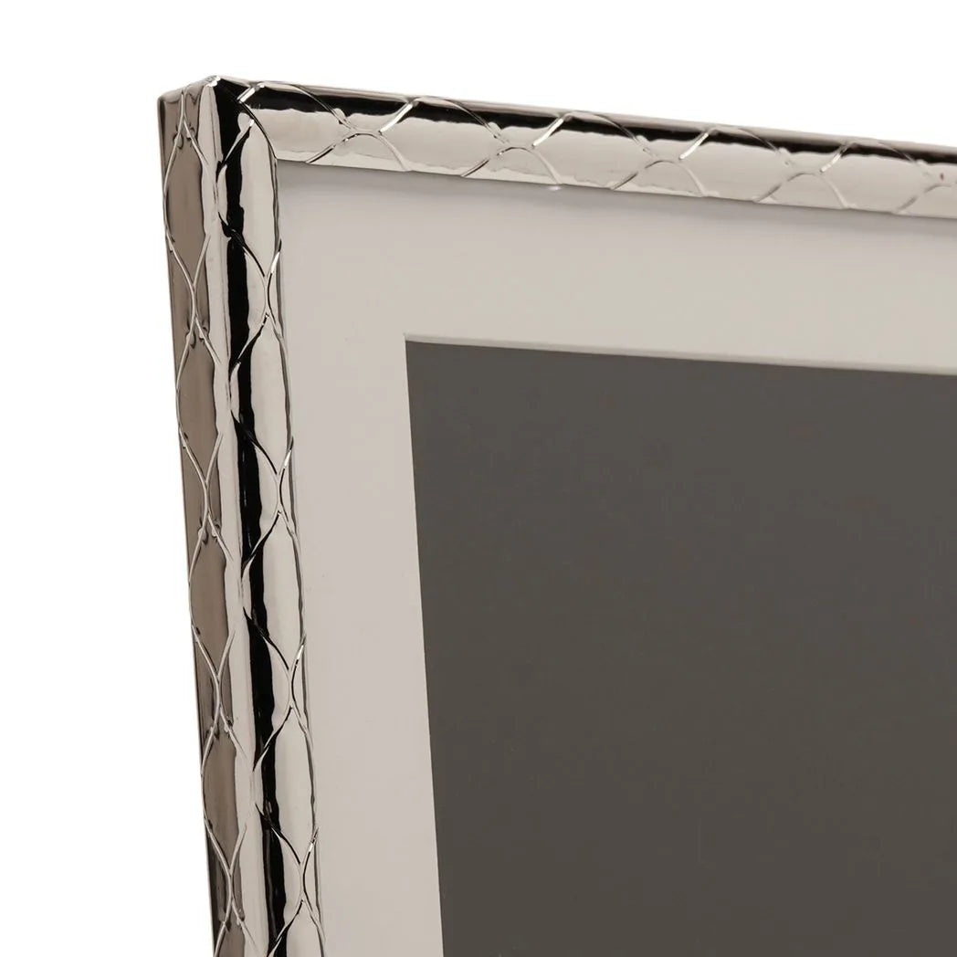 Impressions Criss Cross Silver Photo Frame 8" x 10"