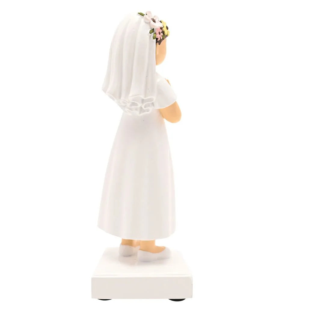 Faith & Hope Figurine - Communion Girl - Dark Brown Hair