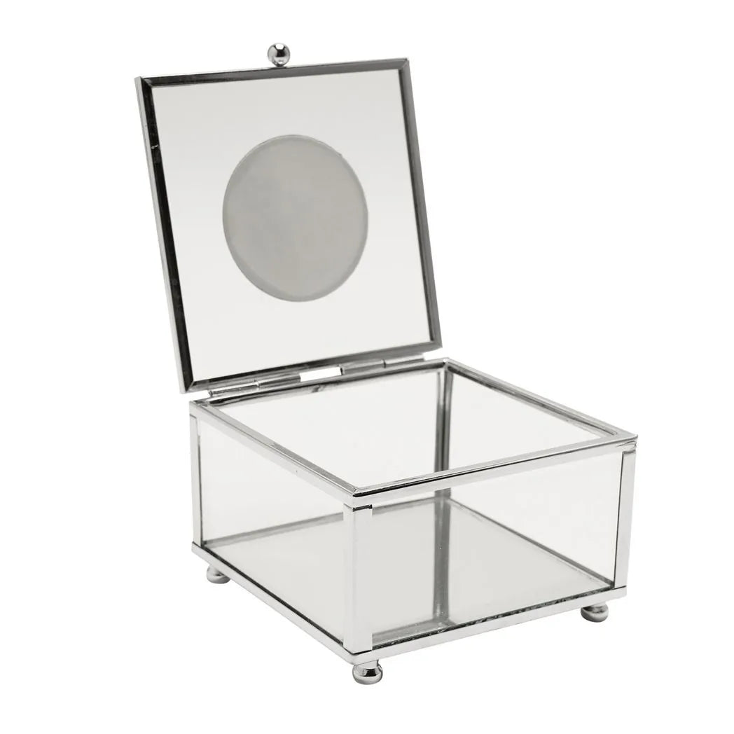 Milestones Glass Trinket Box with Metal Badge 15cm - 21