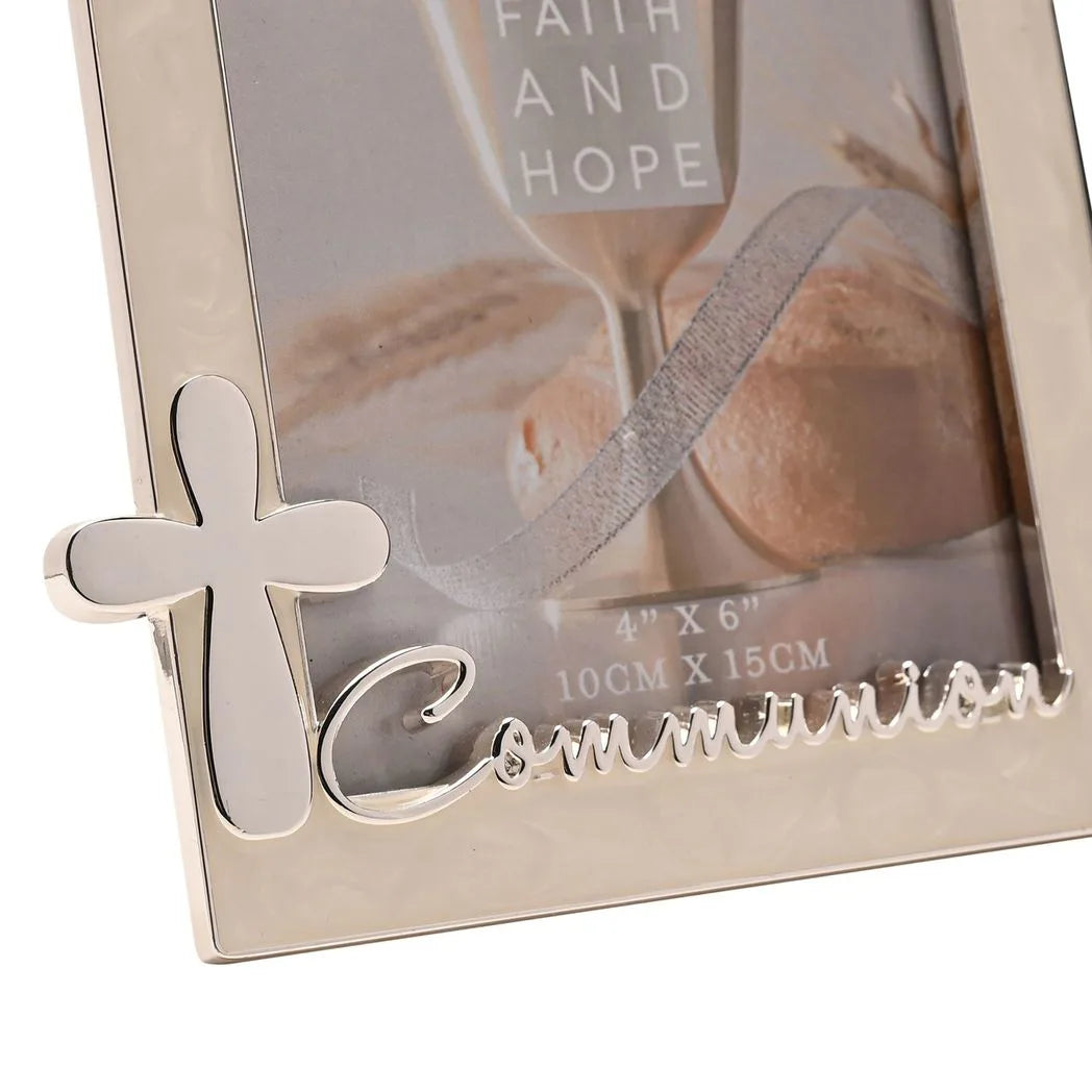 Faith & Hope Enamel & Silver Frame - Communion