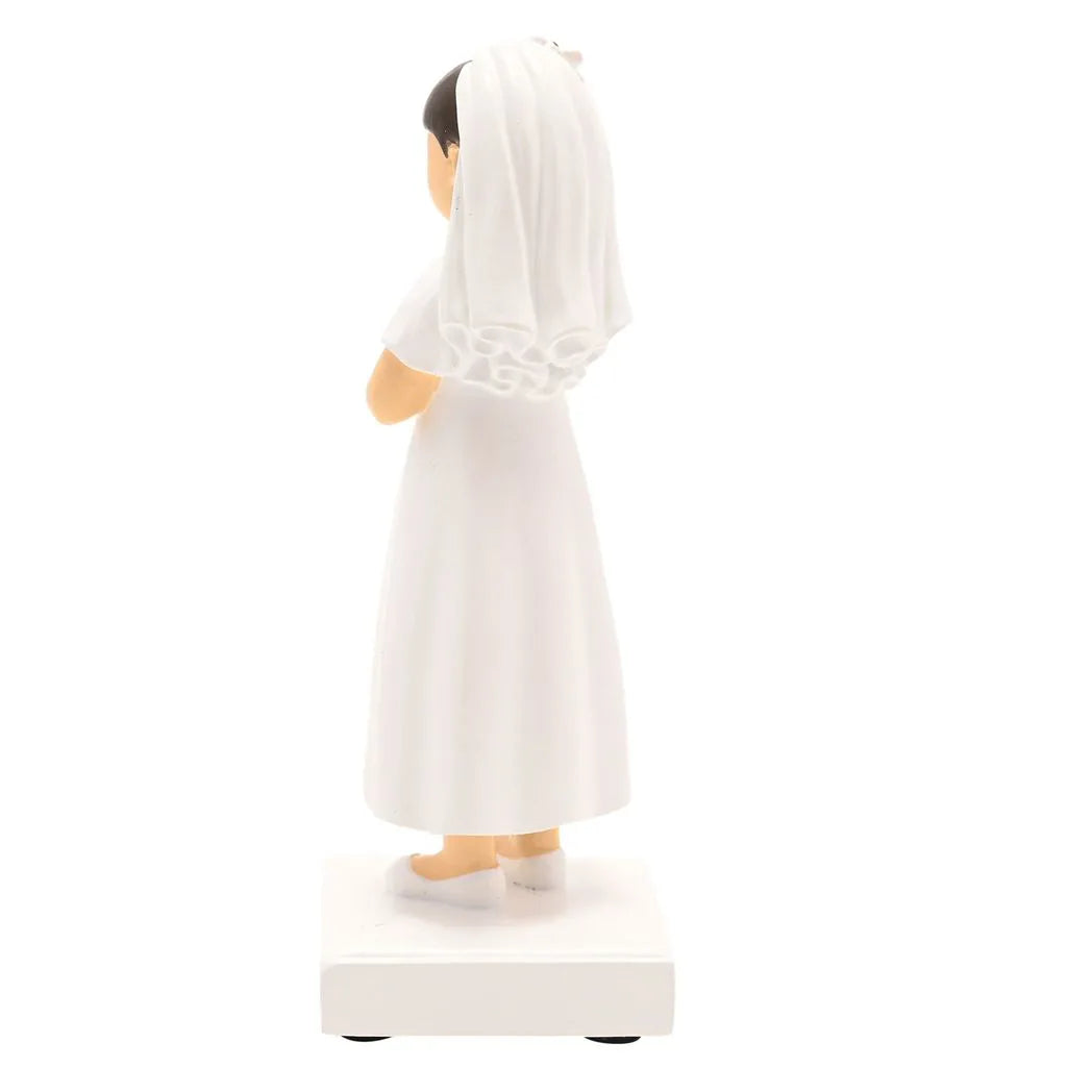 Faith & Hope Figurine - Communion Girl - Dark Brown Hair