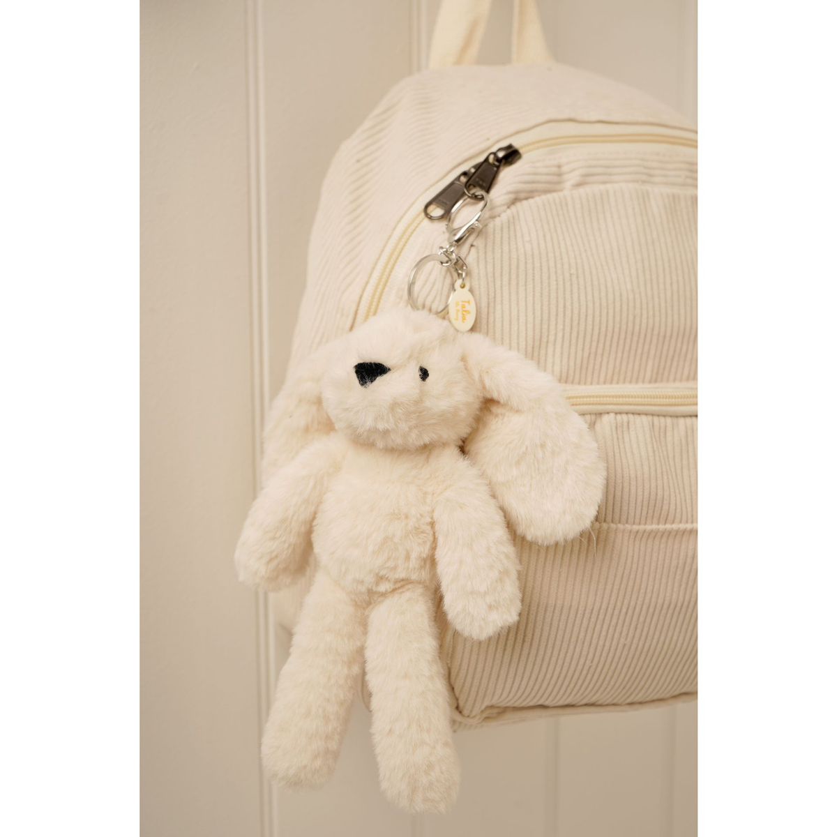 Talia The Plush Cream Bunny Keyring