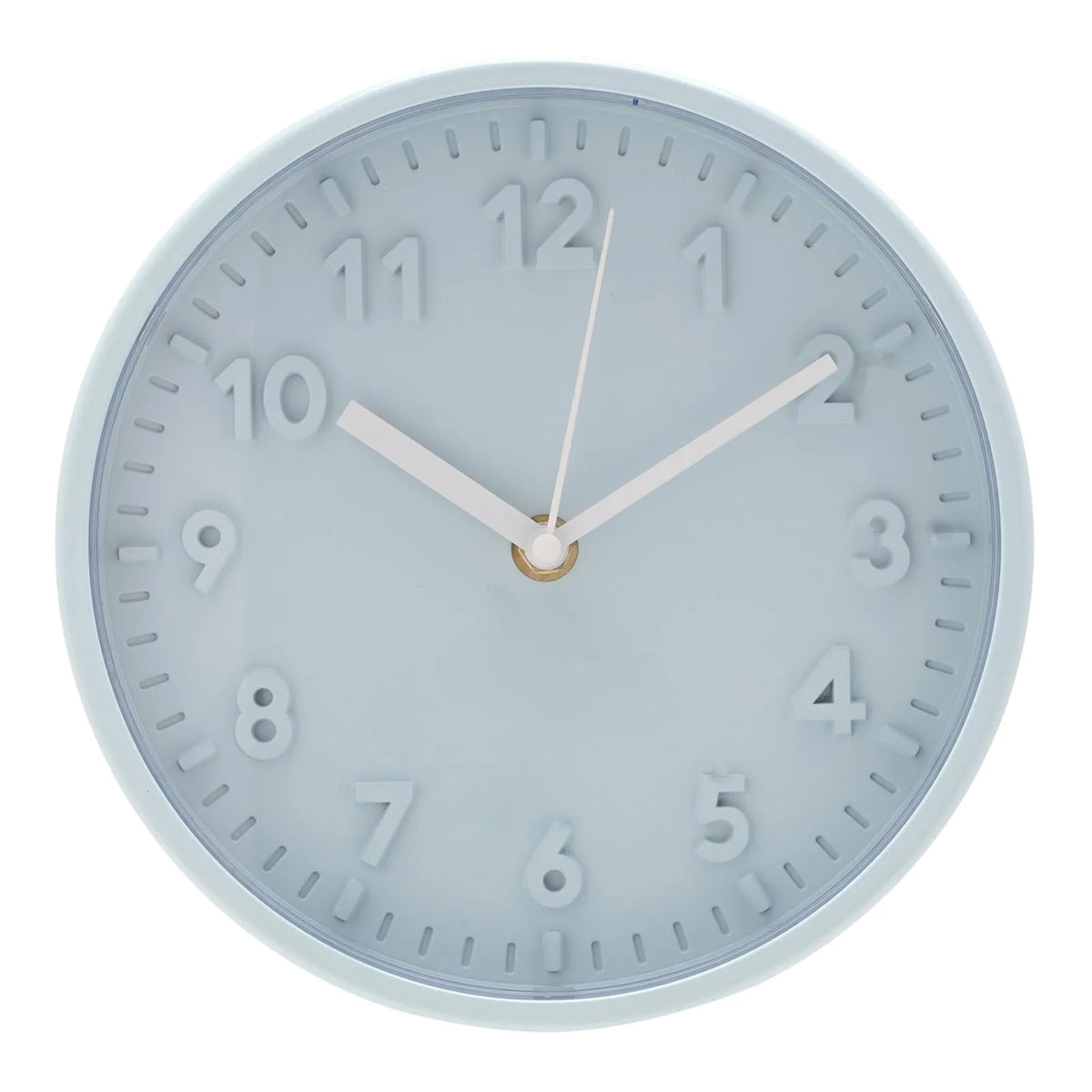 Hometime Wall Clock With 3D Numbers 20cm - Blue