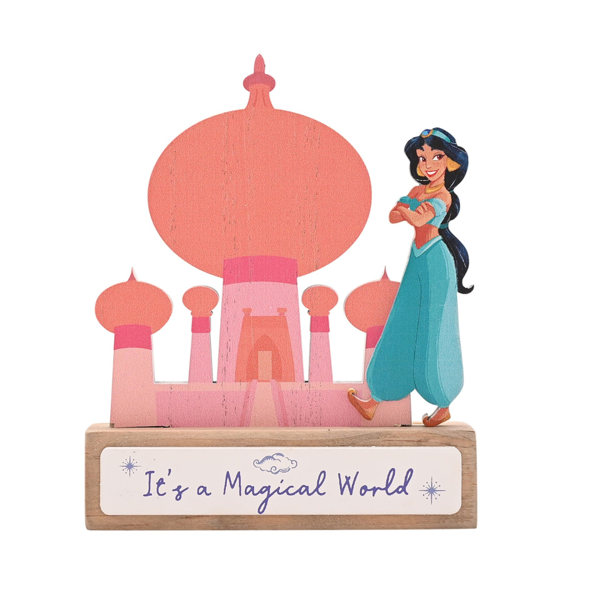 Disney Pastel Princess Mini Castle Plaque - Jasmine