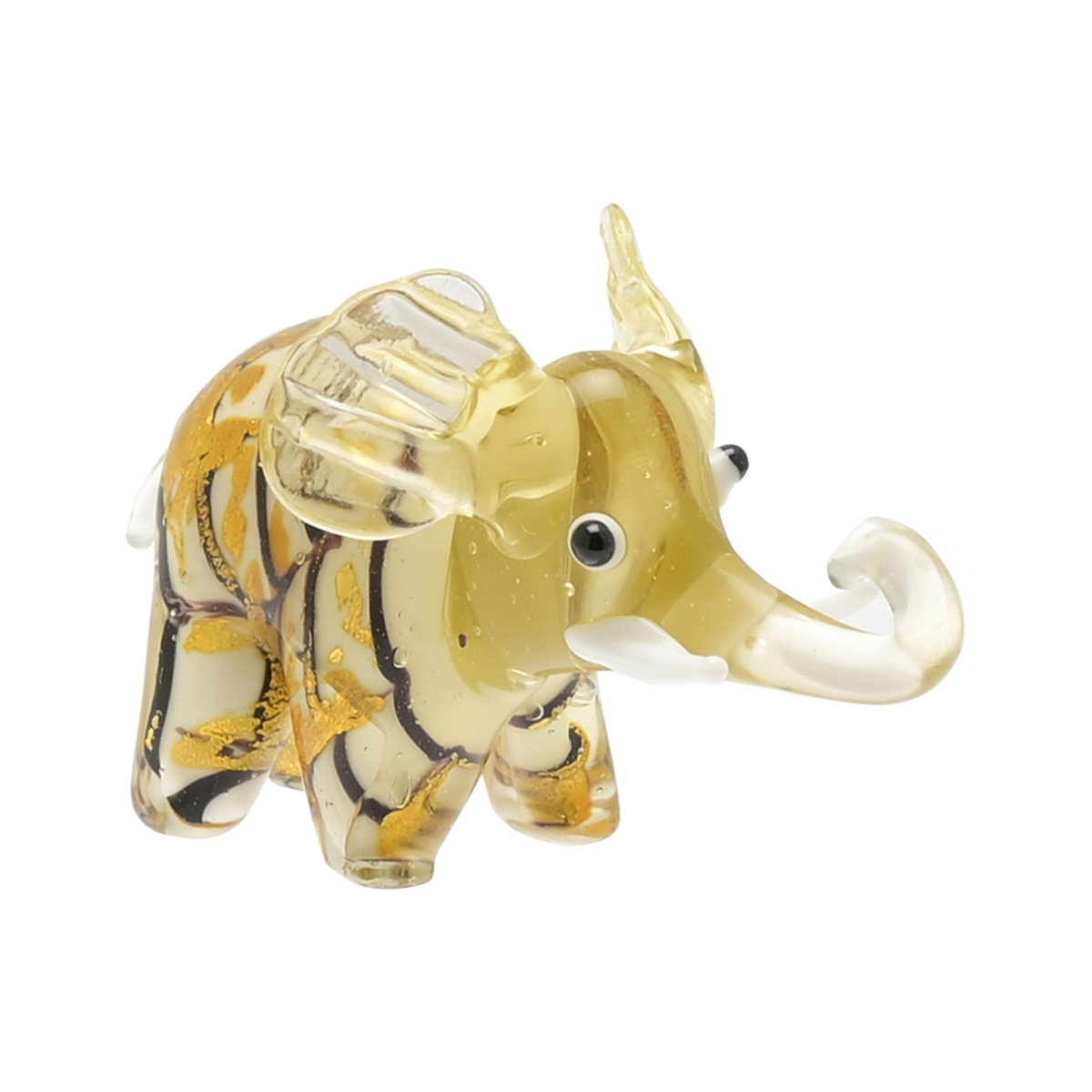 Objets d'art Miniature Glass Figurine - Elephant