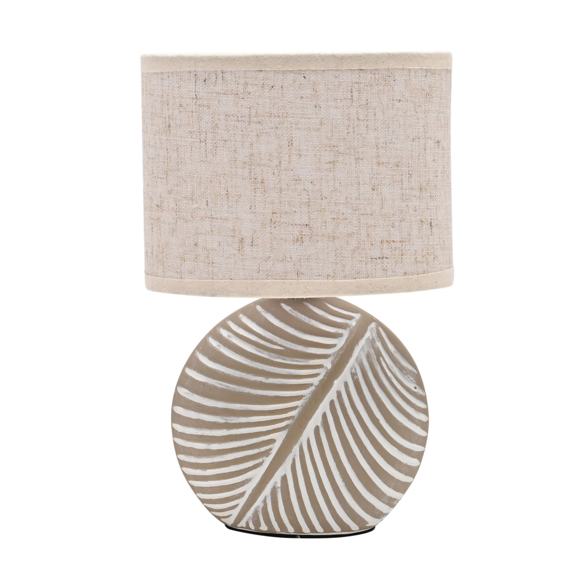 Hestia Natural Circle Leaf Lamp - 24cm