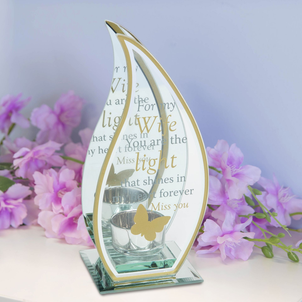 Thoughts of You Flame Tea Light Holder - Wife